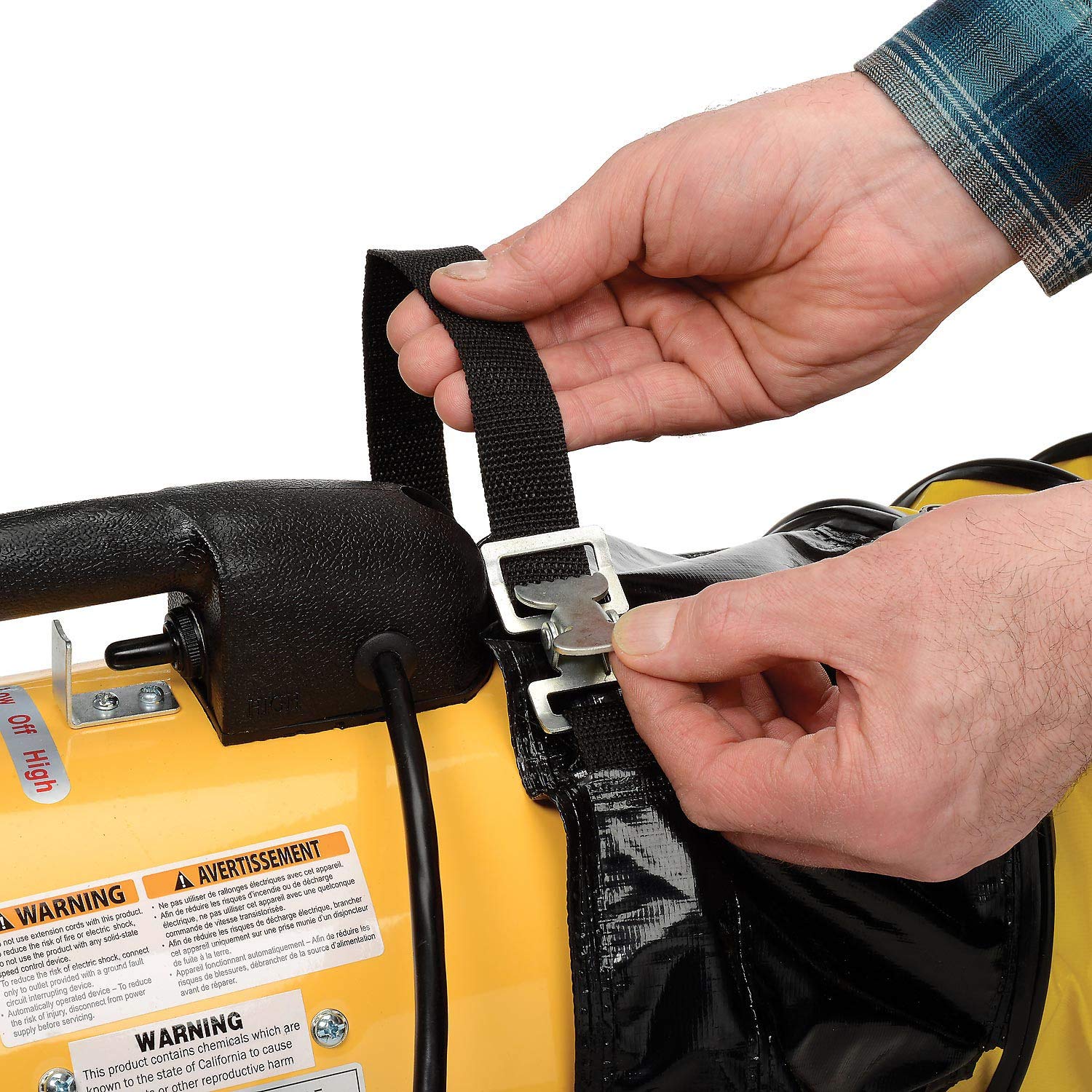 Global Industrial Flame Retardant Flexible Duct 16 Ft. For 12 Inch Diameter Fan