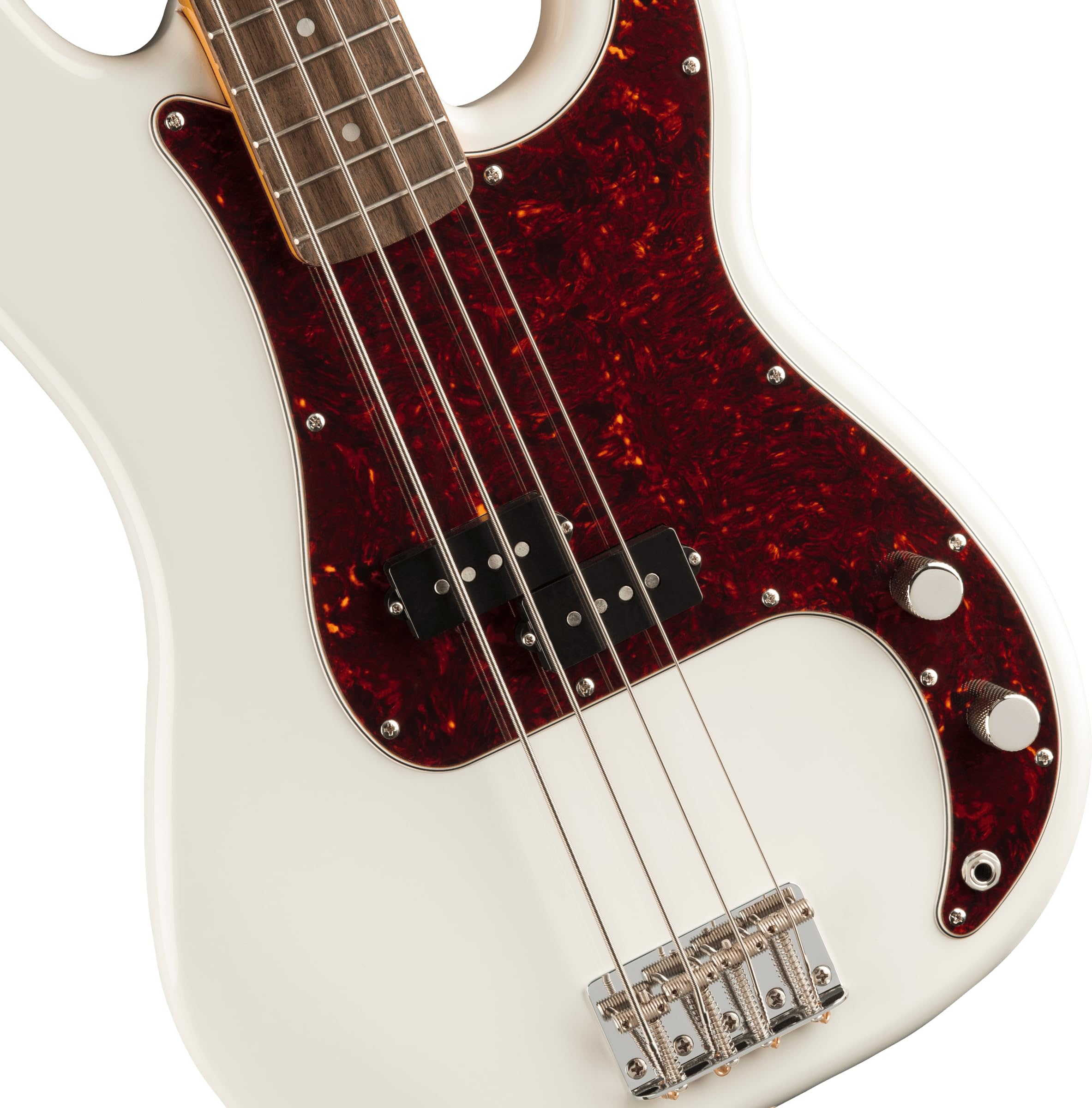 Fender Squier Classic Vibe 60S Precision Bass, Olympic White, Laurel Fingerboard
