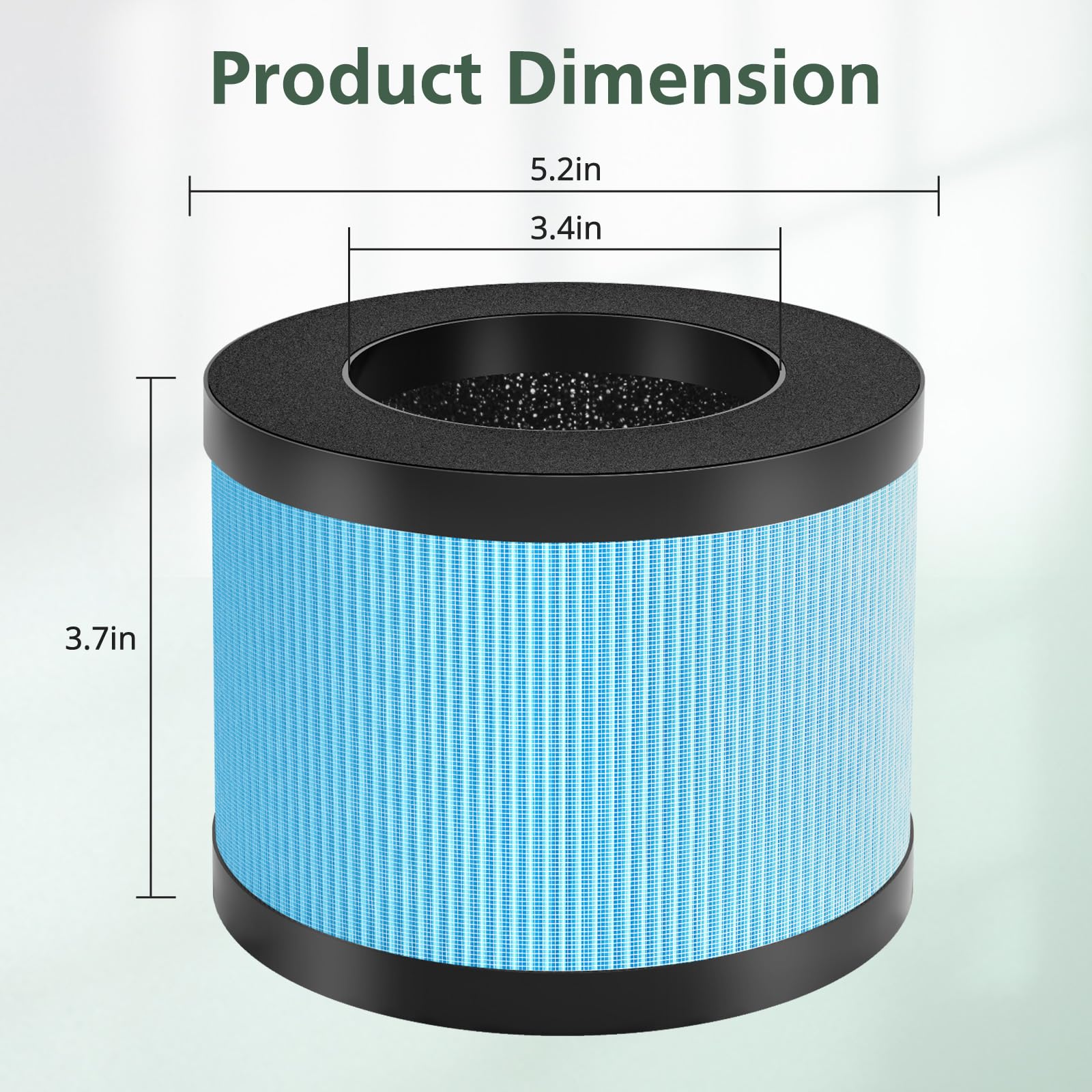 Mk 06 Mk 01 Air Filter Replacement Compatible With Mk 06 Mk 01 Air Purifier, Upgraded 4 In 1 True Hepa Replacement Filter For To