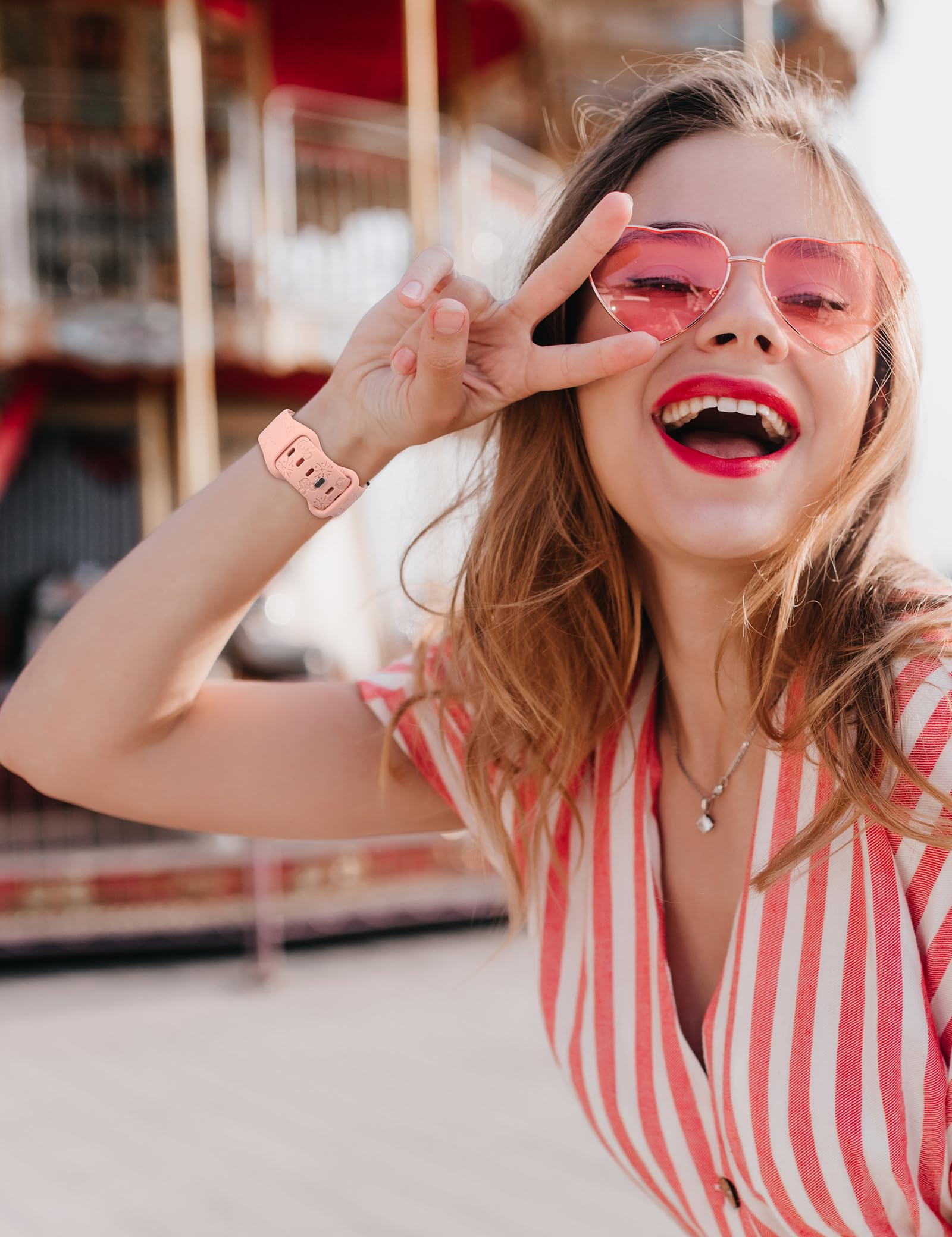 Beexi 4 Packs Cartoon Engraved Bands Compatible With Samsung Galaxy Watch 6/5/4/Active 2 40Mm 44Mm/Watch 5 Pro 45Mm/Watch 6 Clas