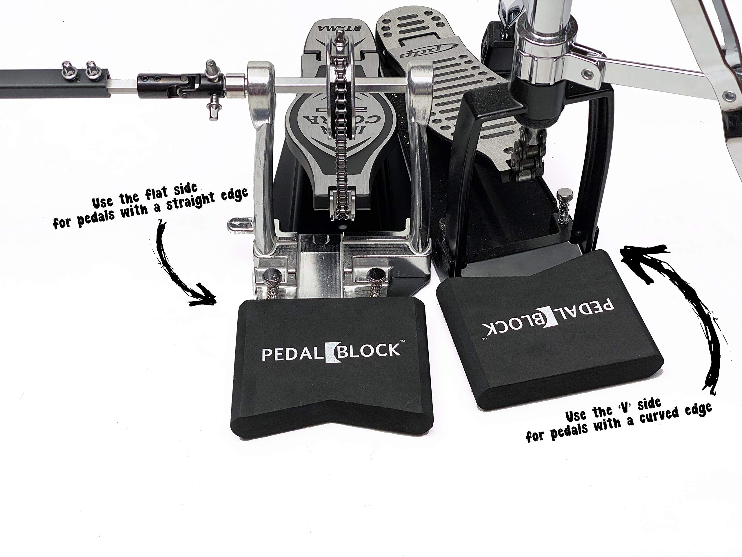 Pedalblock - Hi-Hat And Pedal Anchor System - Total Slide Prevention - For Double Kick Pedal, Hi-Hat Stand, Keyboard Pedal, Elec