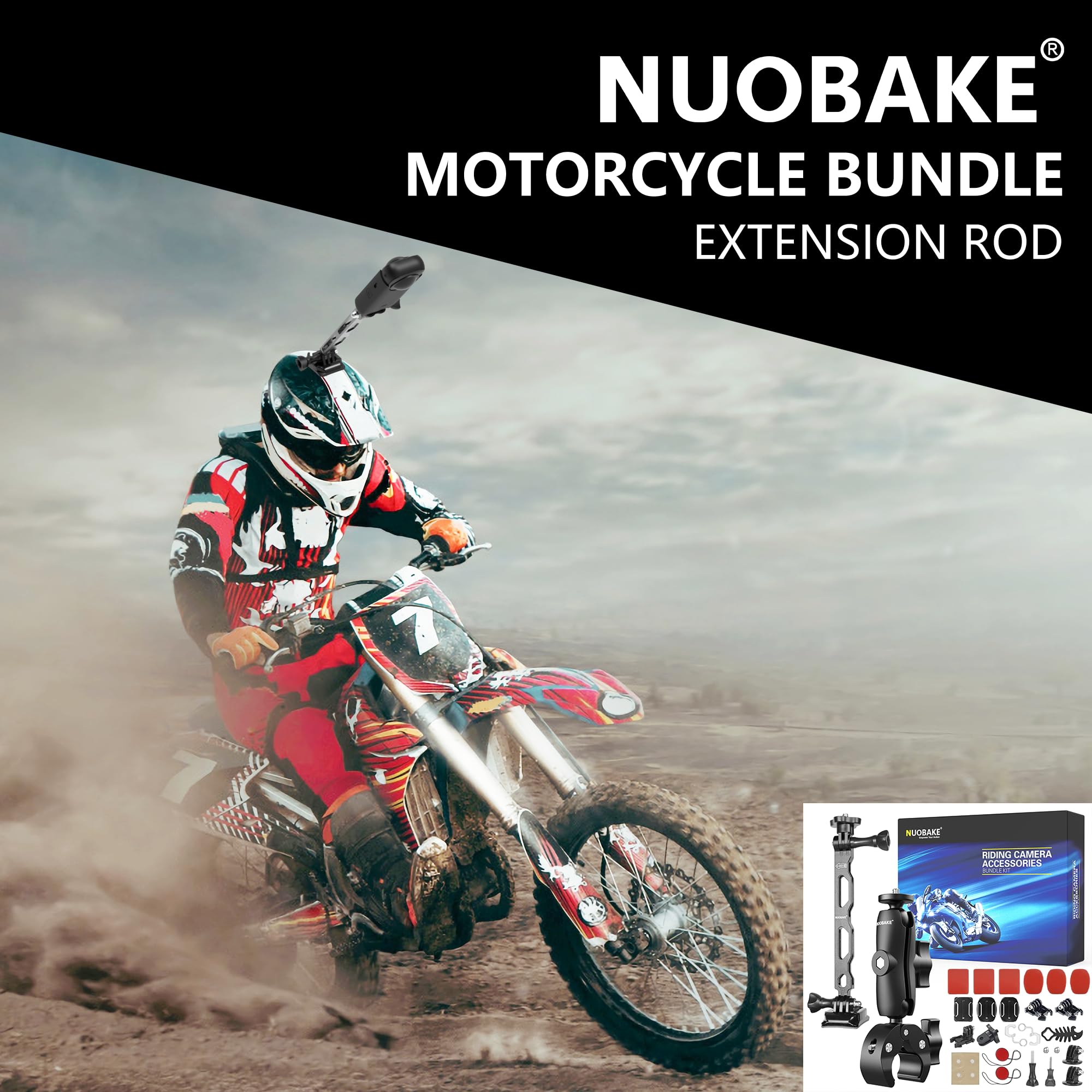 38 In 1 Motorcycle Mounting Bundle Kit, Action Camera Mount Accessories Compatible With Insta360 One X4 / X3 / X2 / X/One R/Rs/Go 3 / Go2 And Gopro Hero 12/11 / 10/9 / 8/7 Action Camera Etc