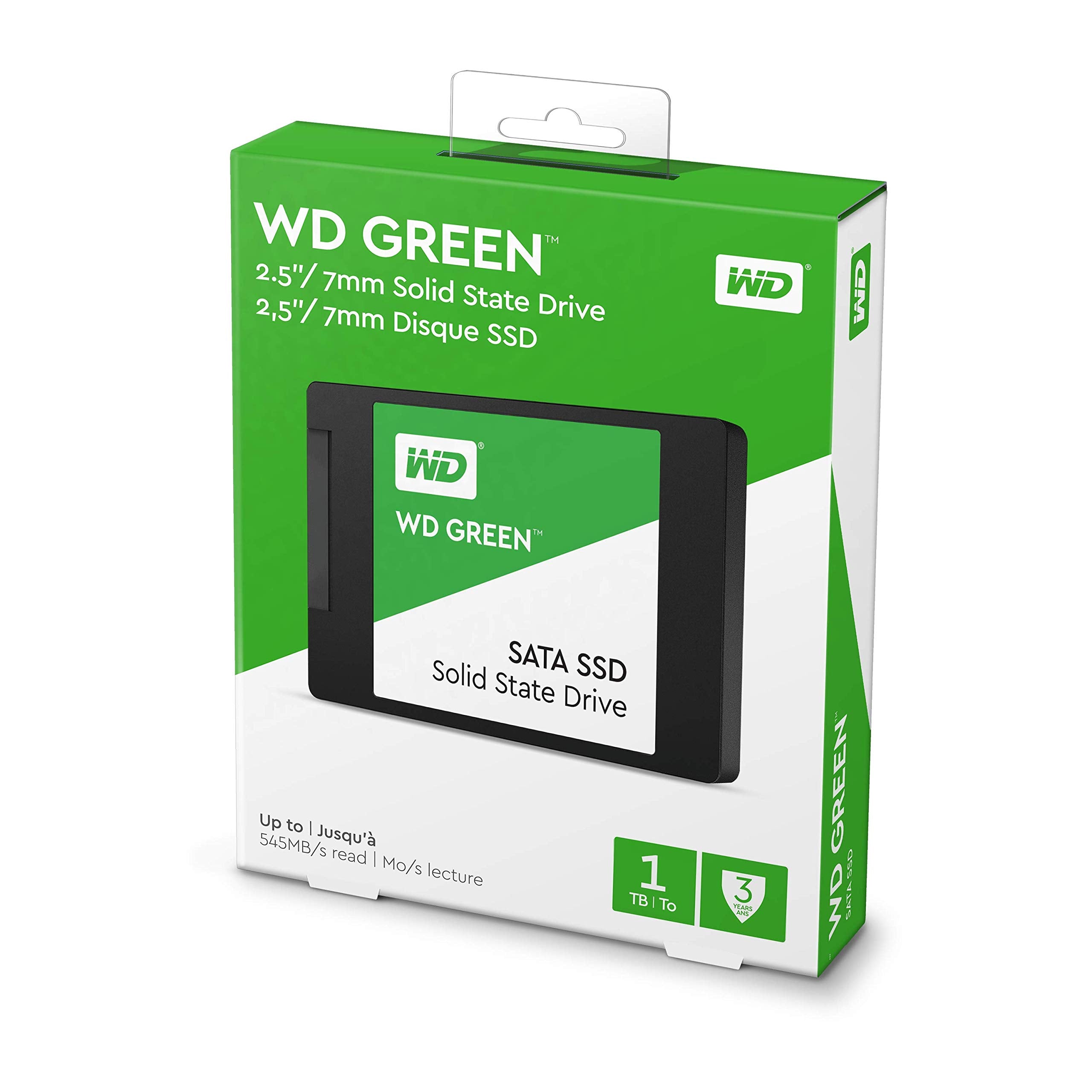Western Digital 1Tb Wd Green Internal Pc Ssd Solid State Drive - Sata Iii 6 Gb/S, 2.5/7Mm, Up To 550 Mb/S - Wds100T2G0A