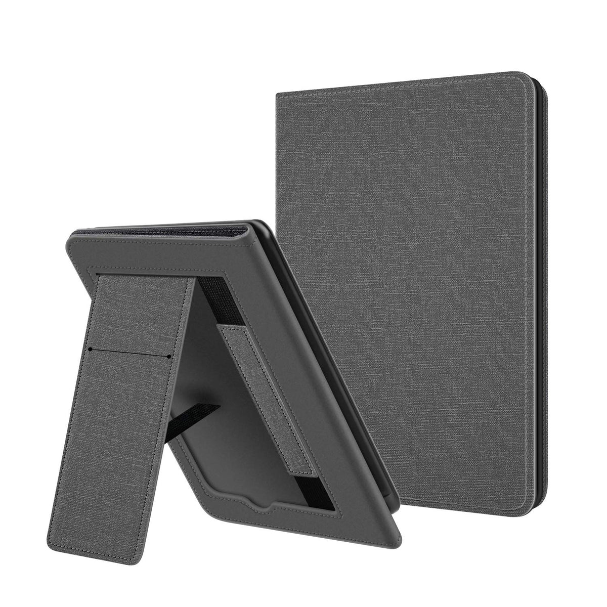 Ayotu Stand Case For Kindle 10Th Gen 2019 Released   Durable Cover With Auto Wake/Sleep, Lightweight Cover With Hand Strap, Grey
