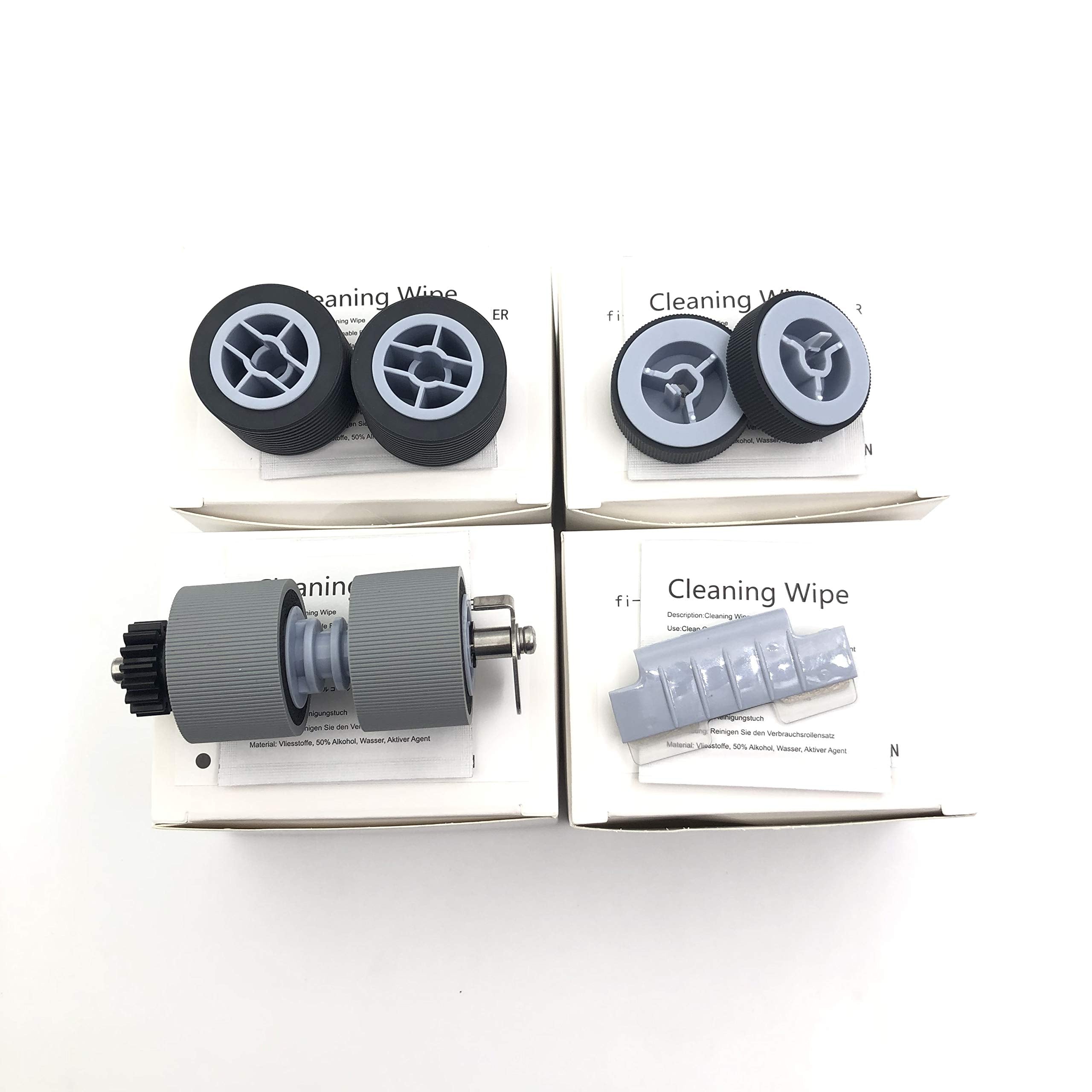 Oklili Pa03450 K011 Pa03450 K012 Pa03450 K013 Pa03450 K014 Pick Roller Set Separator Roller Set Brake Roller Separation Pad Compatible With Fujitsu Fi 5900C Fi 5950 Fi 5900 Scanner