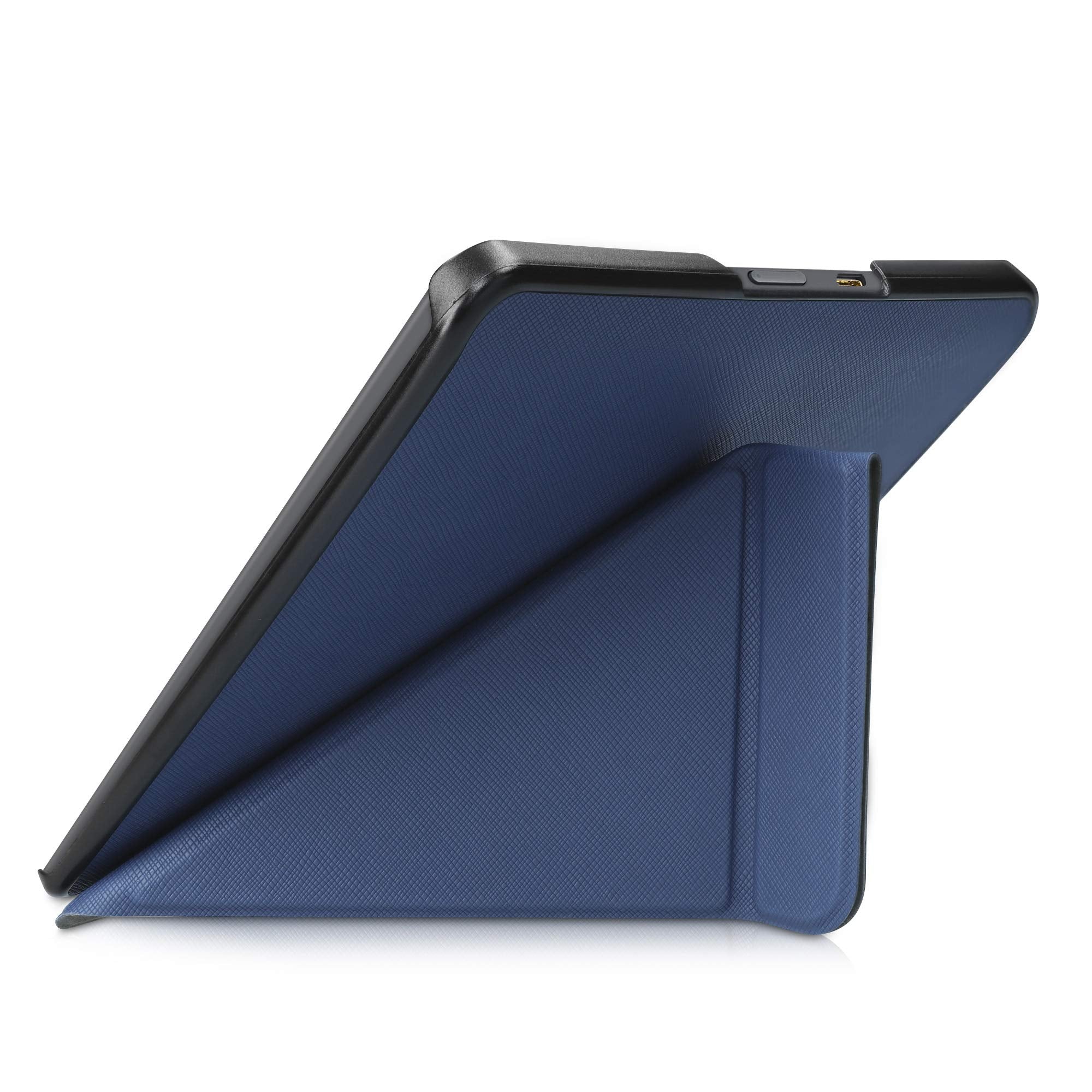 Kwmobile Origami Case Compatible With Kobo Forma Case   Slim Pu Leather Cover With Stand   Dark Blue