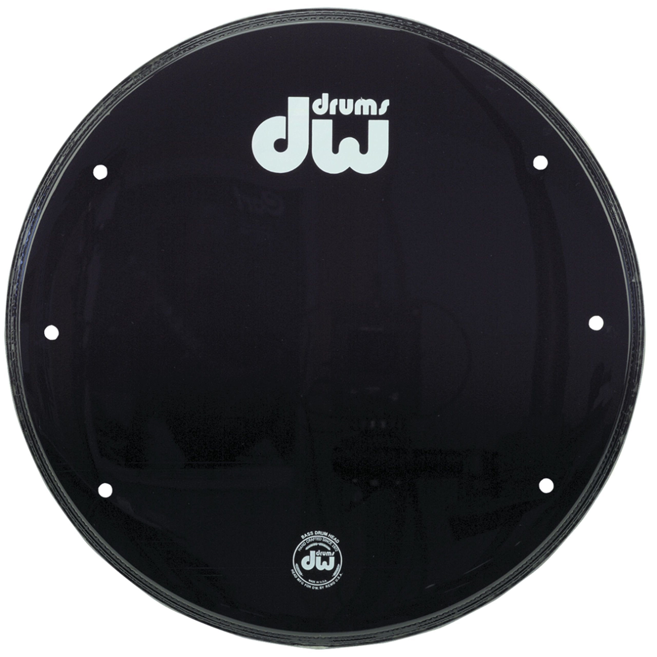 Dw Front Ported Bass Drumhead With Logo 22 In.