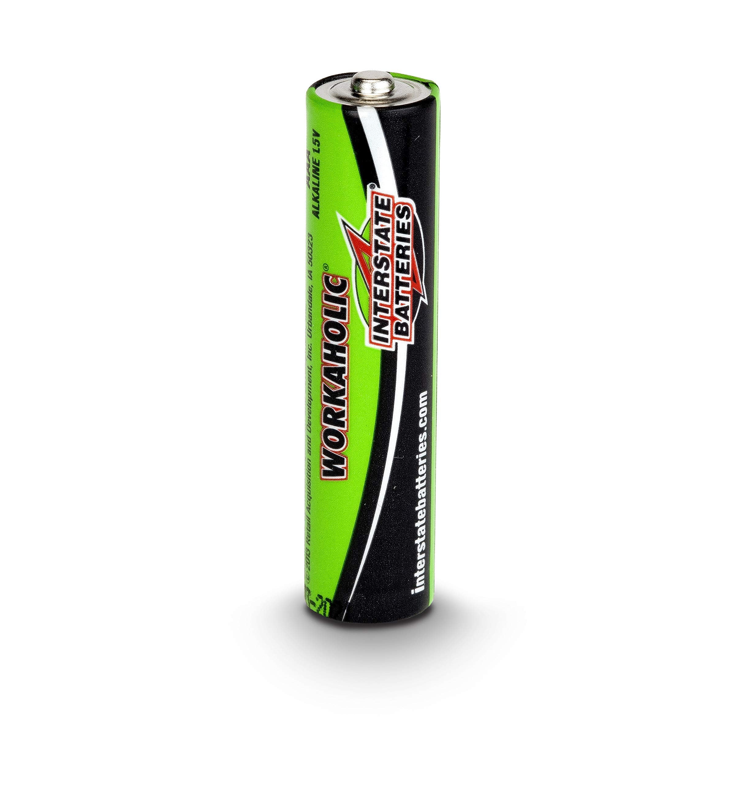 Interstate Batteries Aaa Alkaline Battery (24 Pack) All Purpose 1.5V High Performance Batteries   Workaholic (Dry0075)