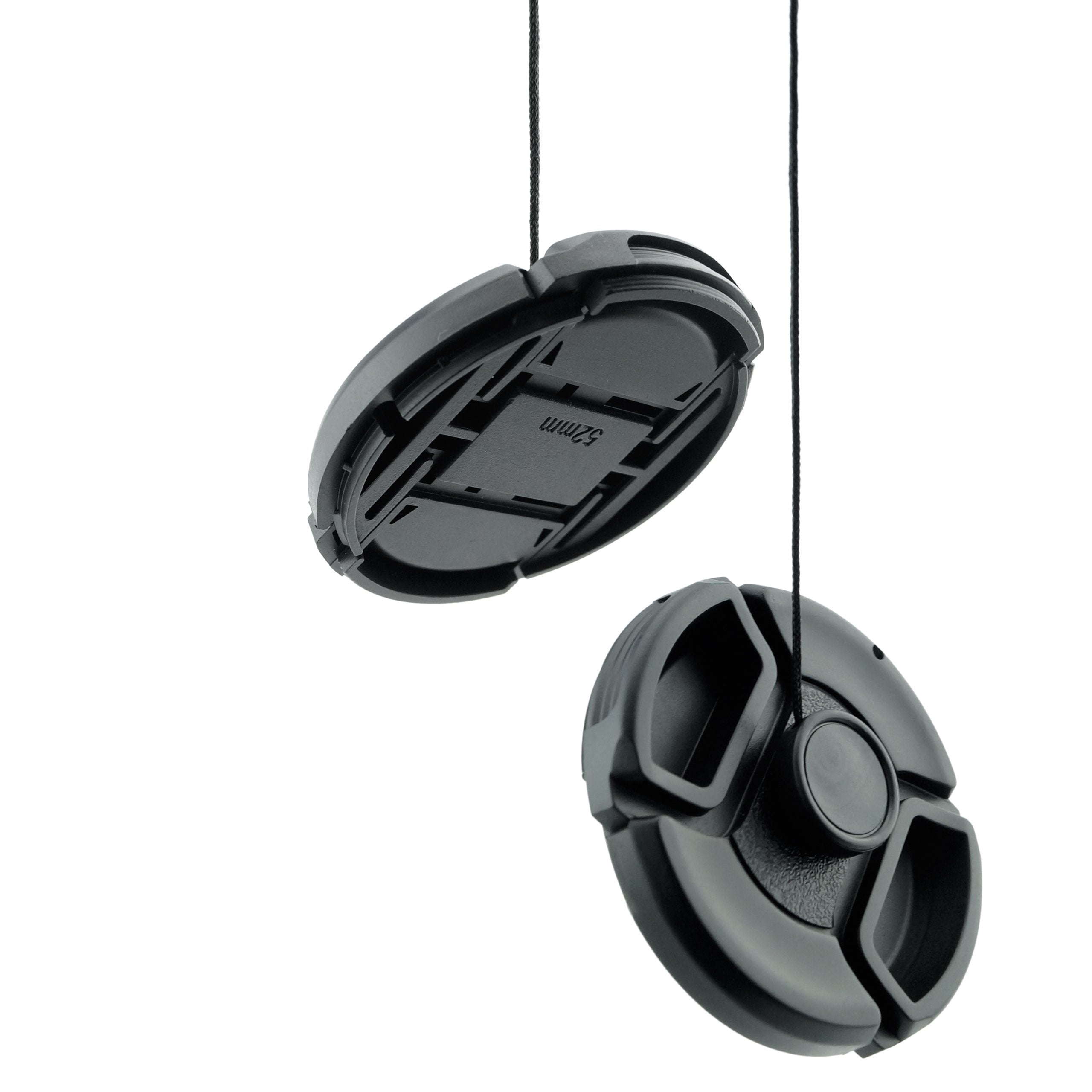 52Mm Lens Cap Bundle   4 Snap On Lens Caps For Dslr Cameras   4 Lens Cap Keepers   Microfiber Cleaning Cloth Included   Compatib