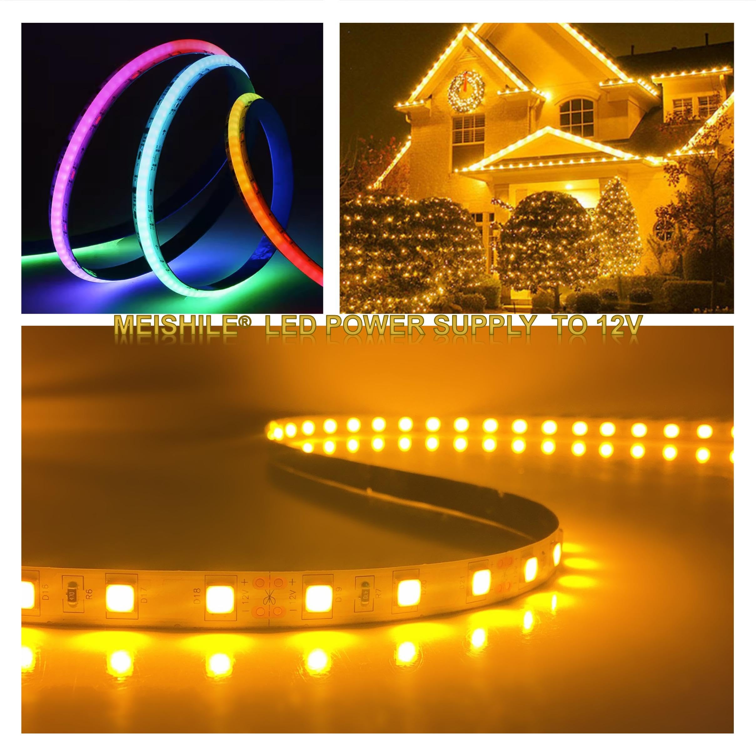 Meishile 12V 50A 600W Dc Switching Power Supply Adapter Psu Ac To Dc Industrial Transformer Converter For Led Drive Light Lamp M