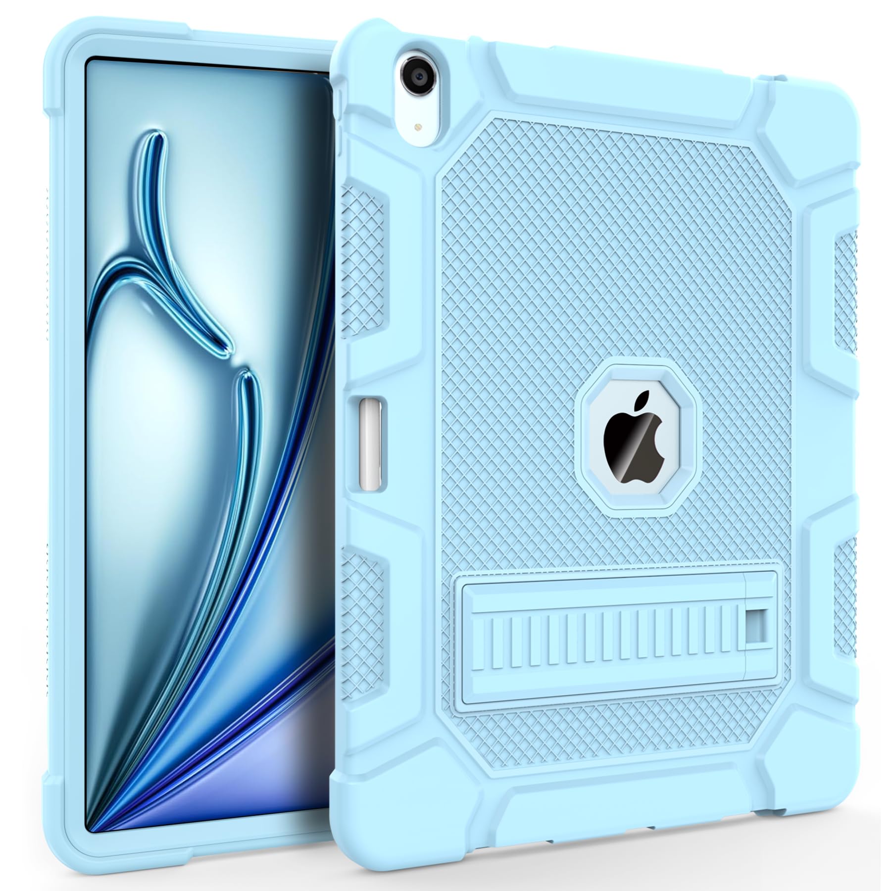 Rantice Case For Ipad Air 13 Inch M2 (2024), Hybrid Shockproof Rugged Drop Protective Case With Kickstand & Support Pencil Pro A