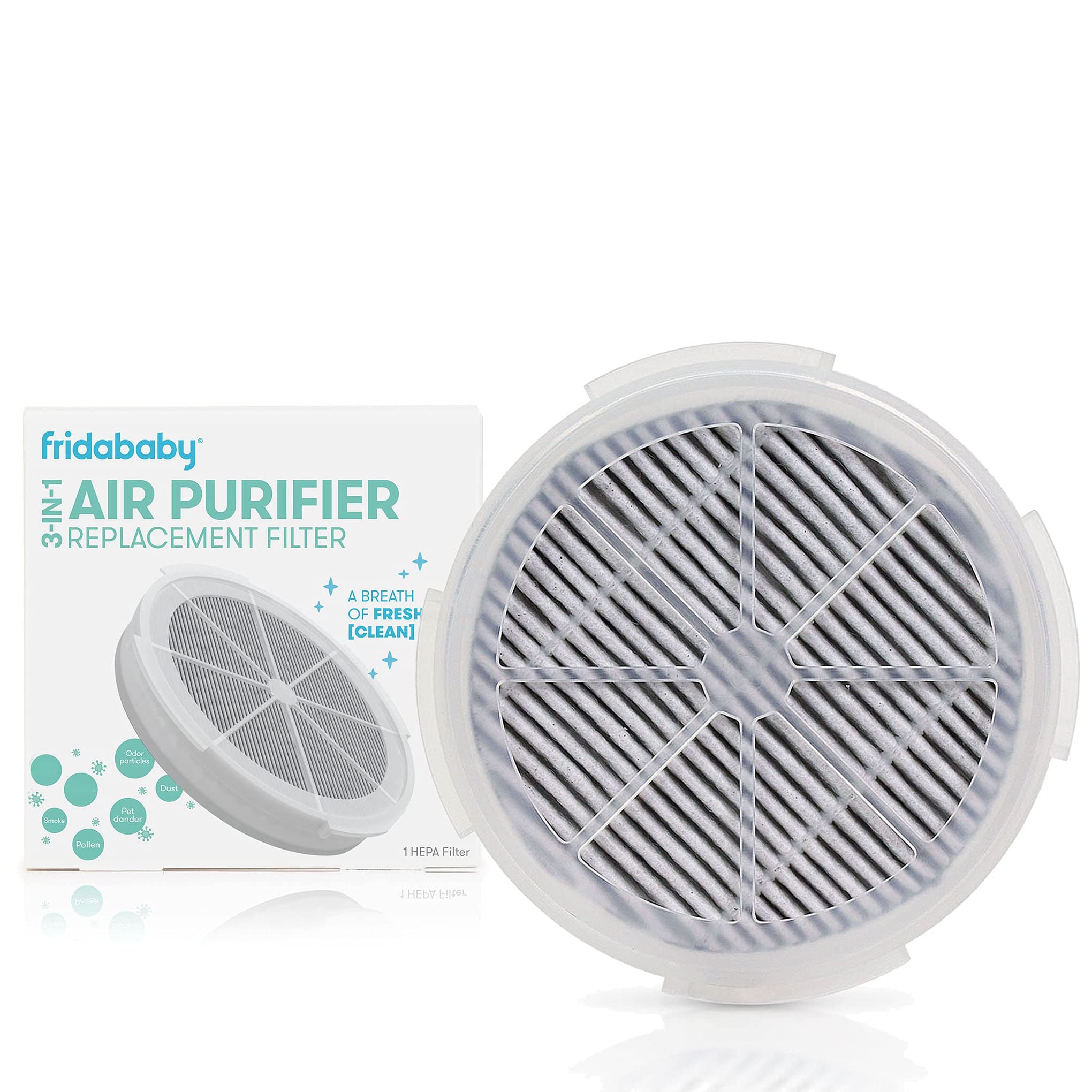 Frida Baby Replacement Filter For 3 In 1 Air Purifier With Activated Carbon Filter To Remove Odors, Air Pollution & More