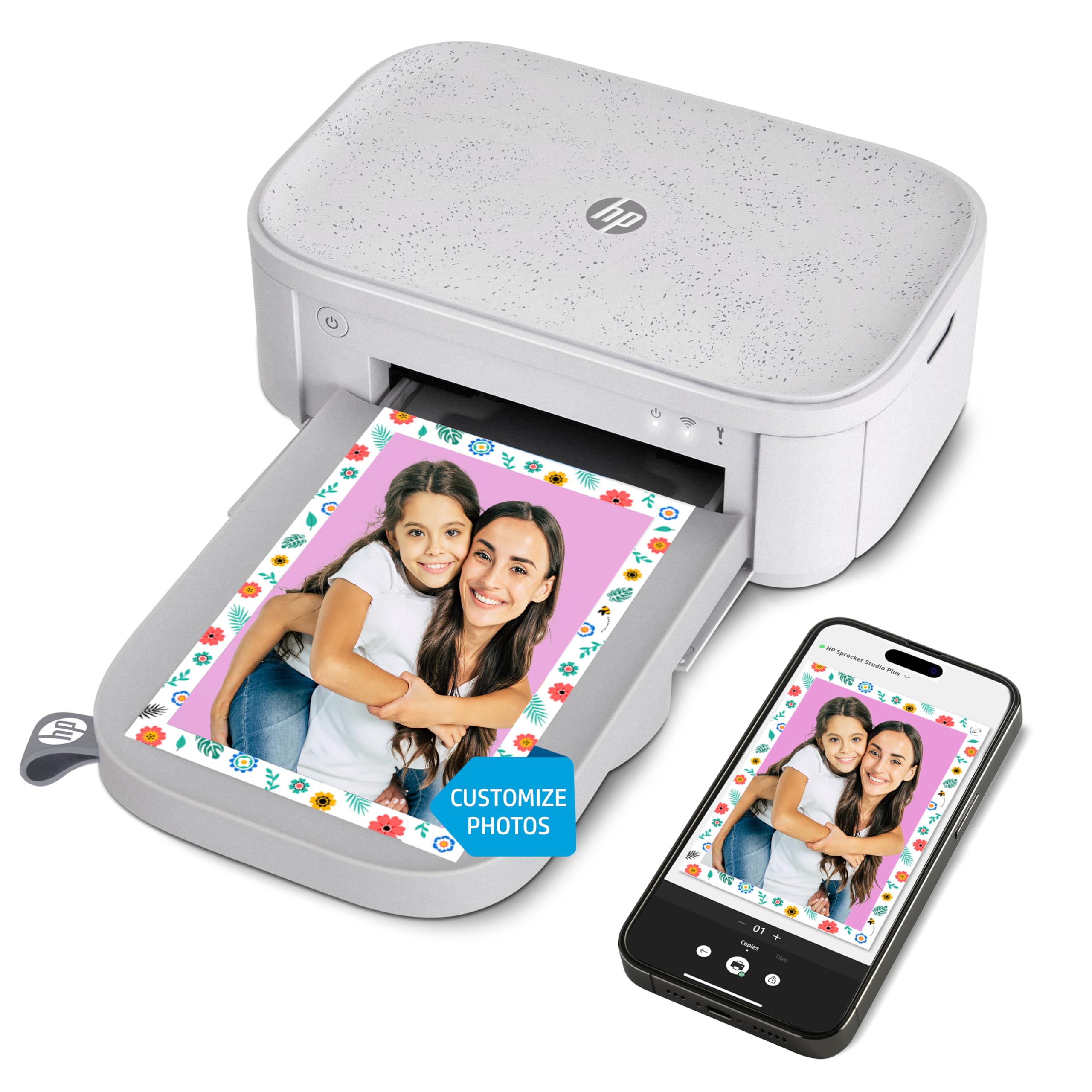 HP Sprocket Studio Plus 4x6 Wireless Instant Photo Printer - Wi-Fi, Premium Dye Sublimation, Compact - Prints Vibrant Color Pict