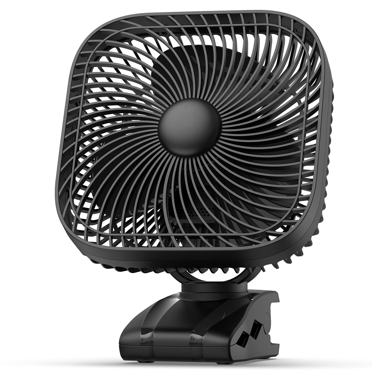 Rechargeable Portable Fan With Light, 8 Inch Battery Operated Clip On Fan, 20000Mah 78 Hours Work Time, Quiet, Strong Airflow Us
