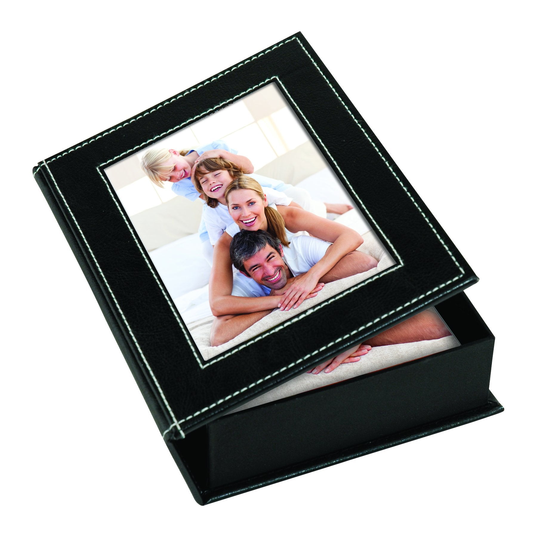Neil Enterprises Inc. 4' X 6' Black Faux Leather Photo Presentation Box