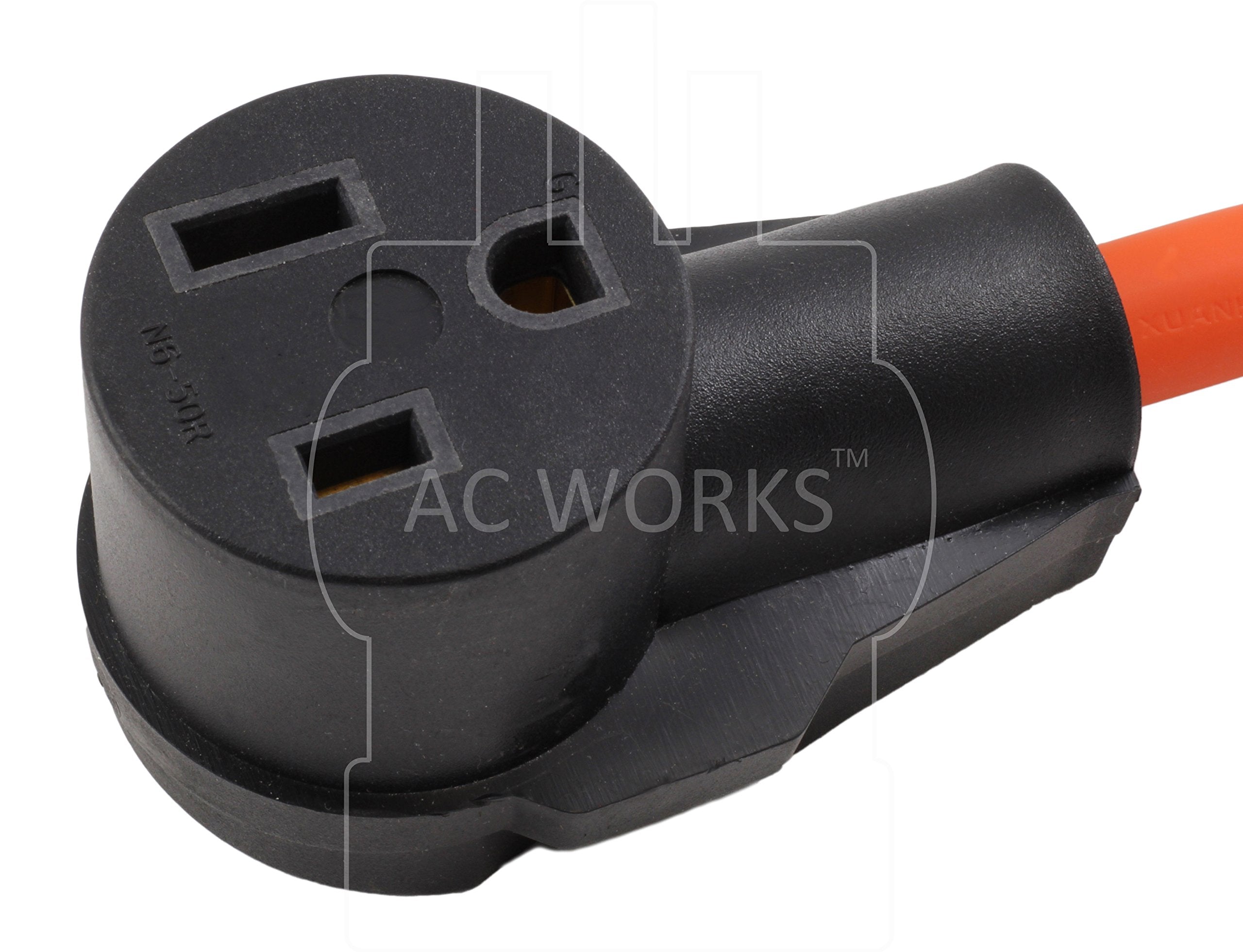 Ac Works 6 50 Welder Adapter (L5 30 30A 125V 3 Prong Locking To 6 50)