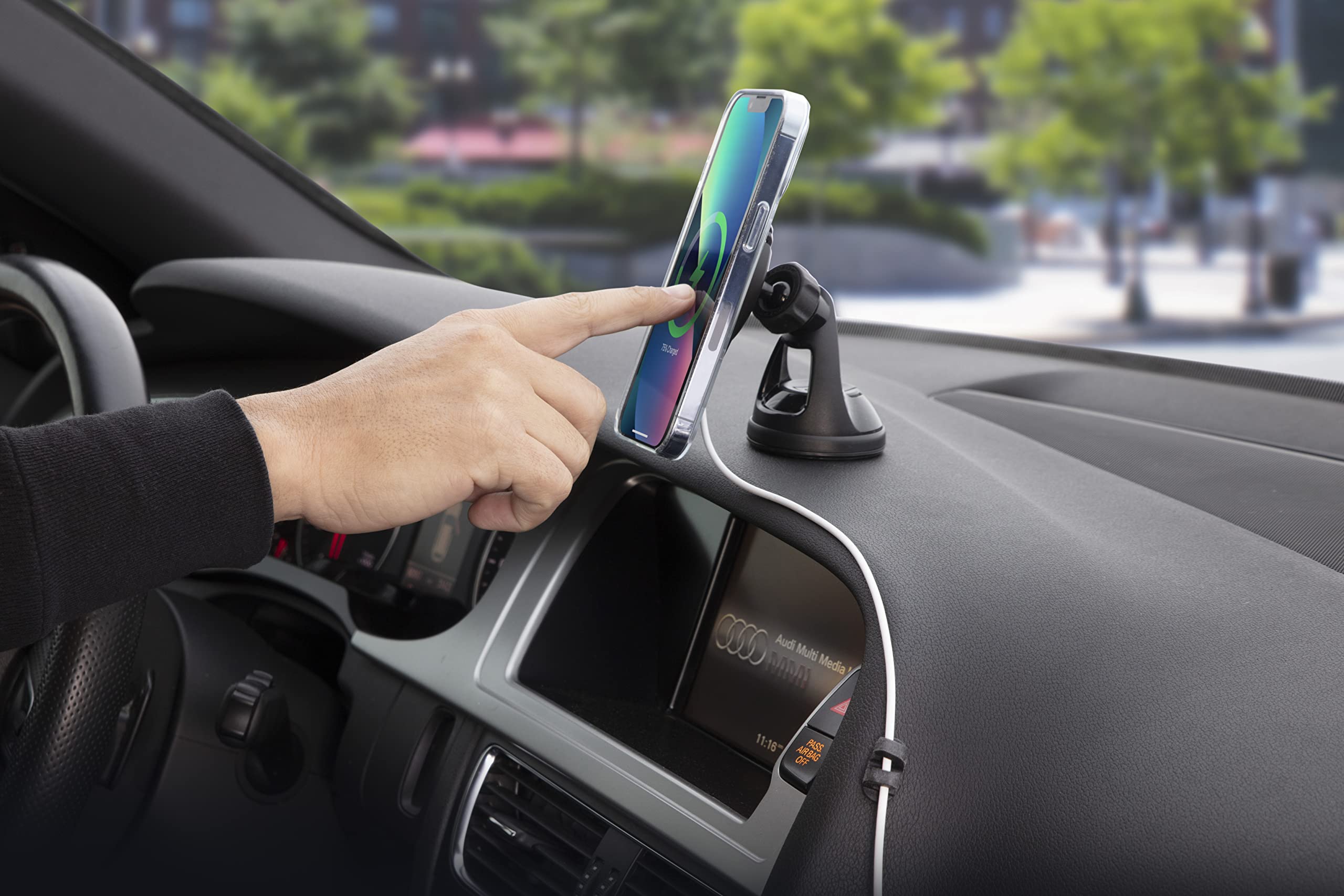 Scosche Cmaa2 6Pkrp Stick Em Adhesive Cable Management Clip Organizers (6 Pk) Black