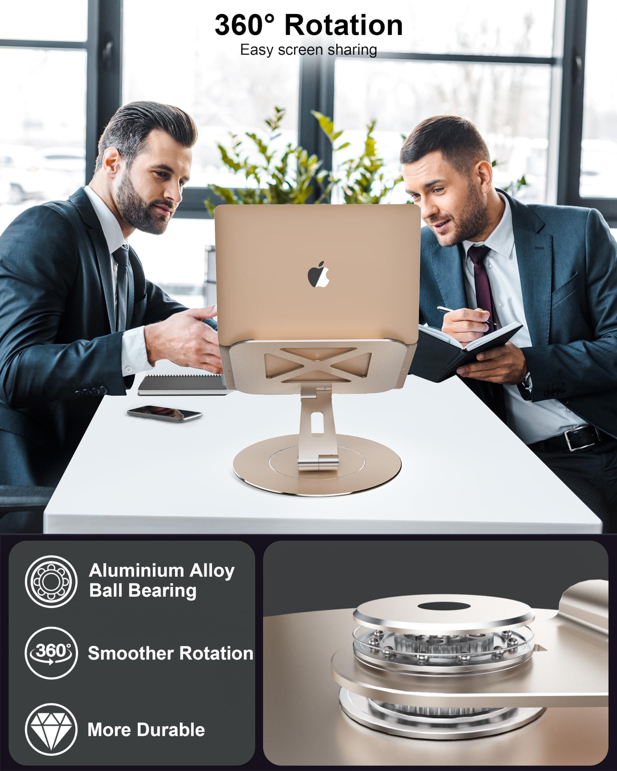 Loxp Ultra Stable Swivel Laptop Stand For Desk