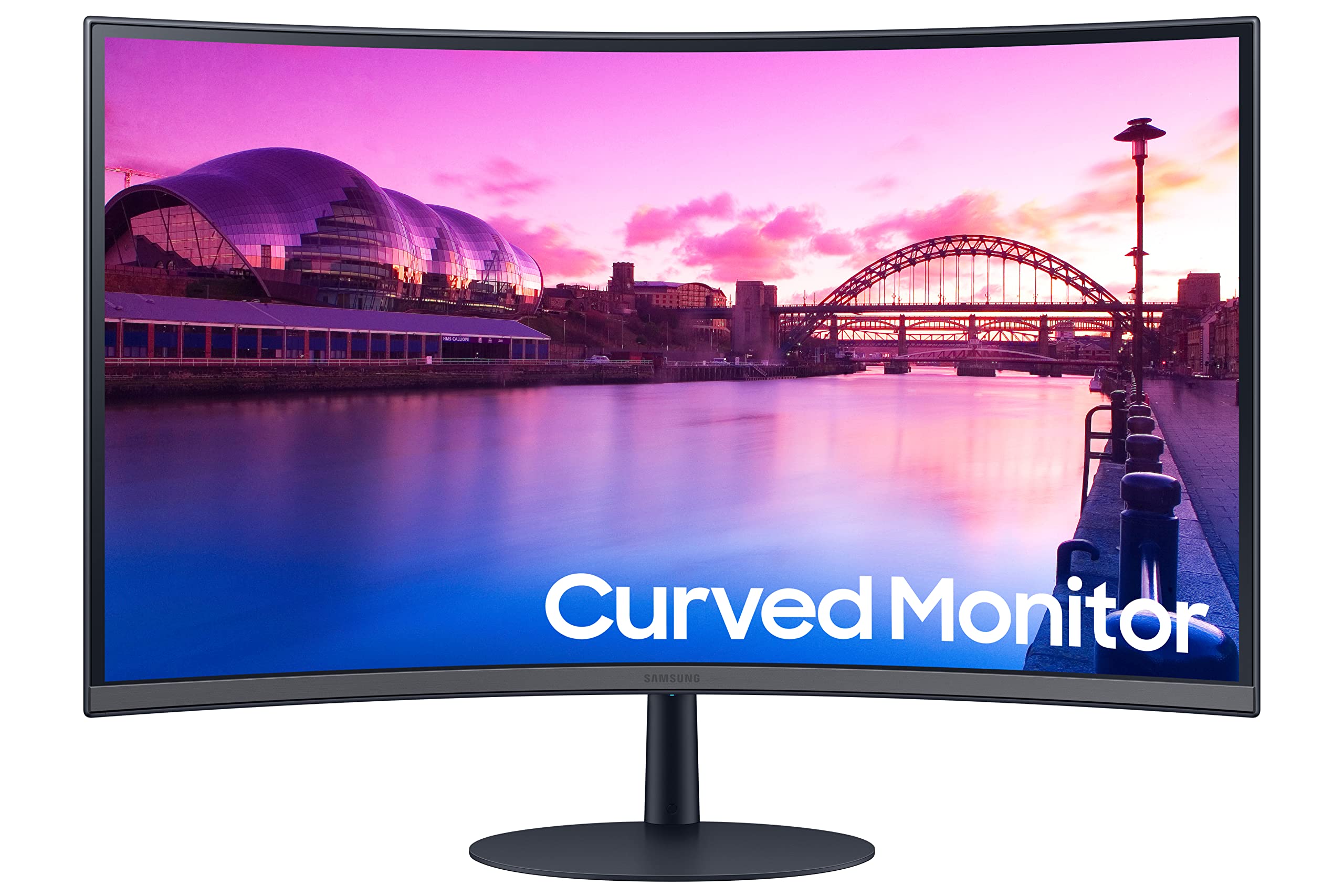 SAMSUNG 32Inch S39C Series FHD Curved Gaming Monitor, 75Hz, AMD FreeSync, Game Mode, Advanced Eye Comfort, Frameless Display, B