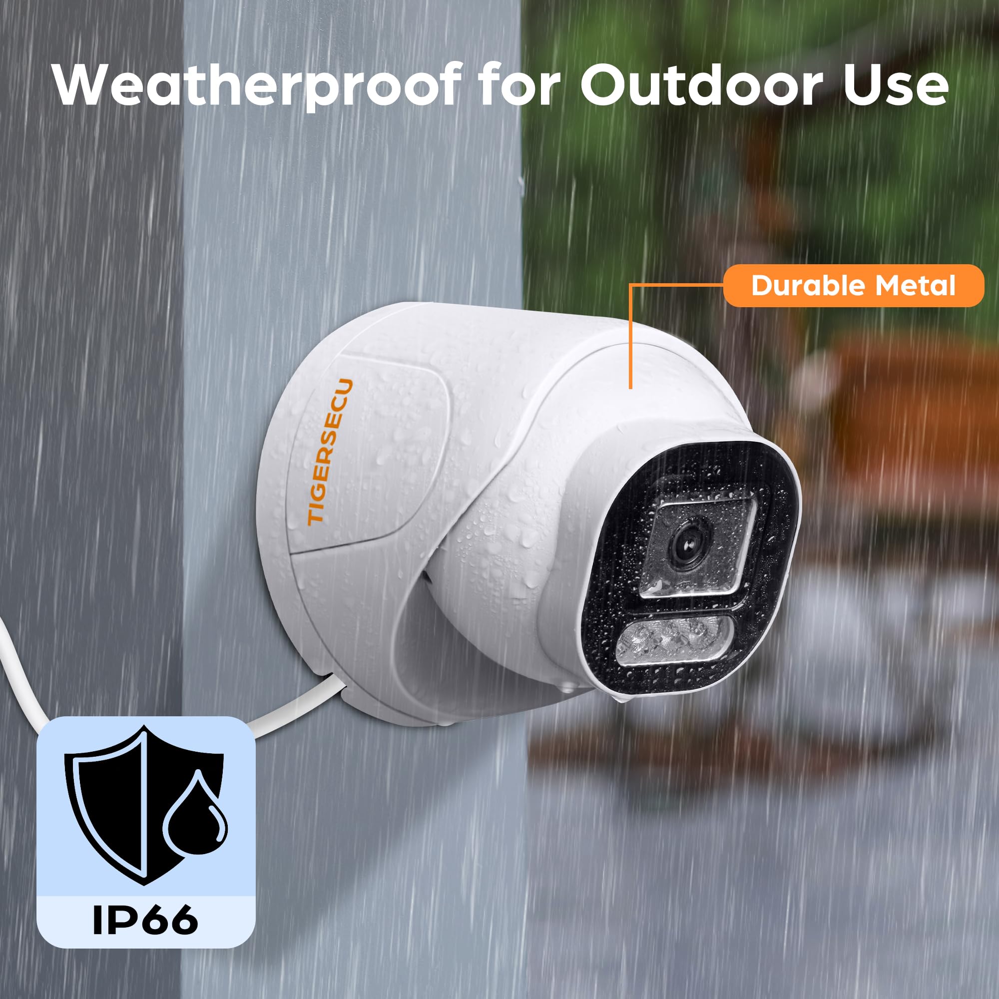 Tigersecu 5Mp Wide Angle Dome Security Camera For Dvr, Weatheproof For Indoor/Outdoor Use, Hybrid 4-In-1 With Osd Switch, For Tv