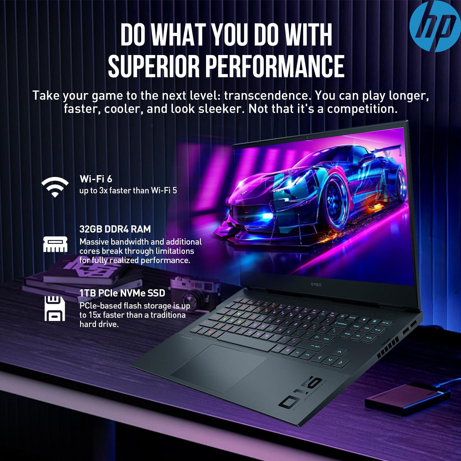 Hp Omen Gaming Laptop 3060, 144Hz Fhd Ips 16 Inch Laptop Gaming, Intel 8-Core I7, Nvidia Geforce Rtx 3060, 32Gb Ram 1Tb Ssd, Lif
