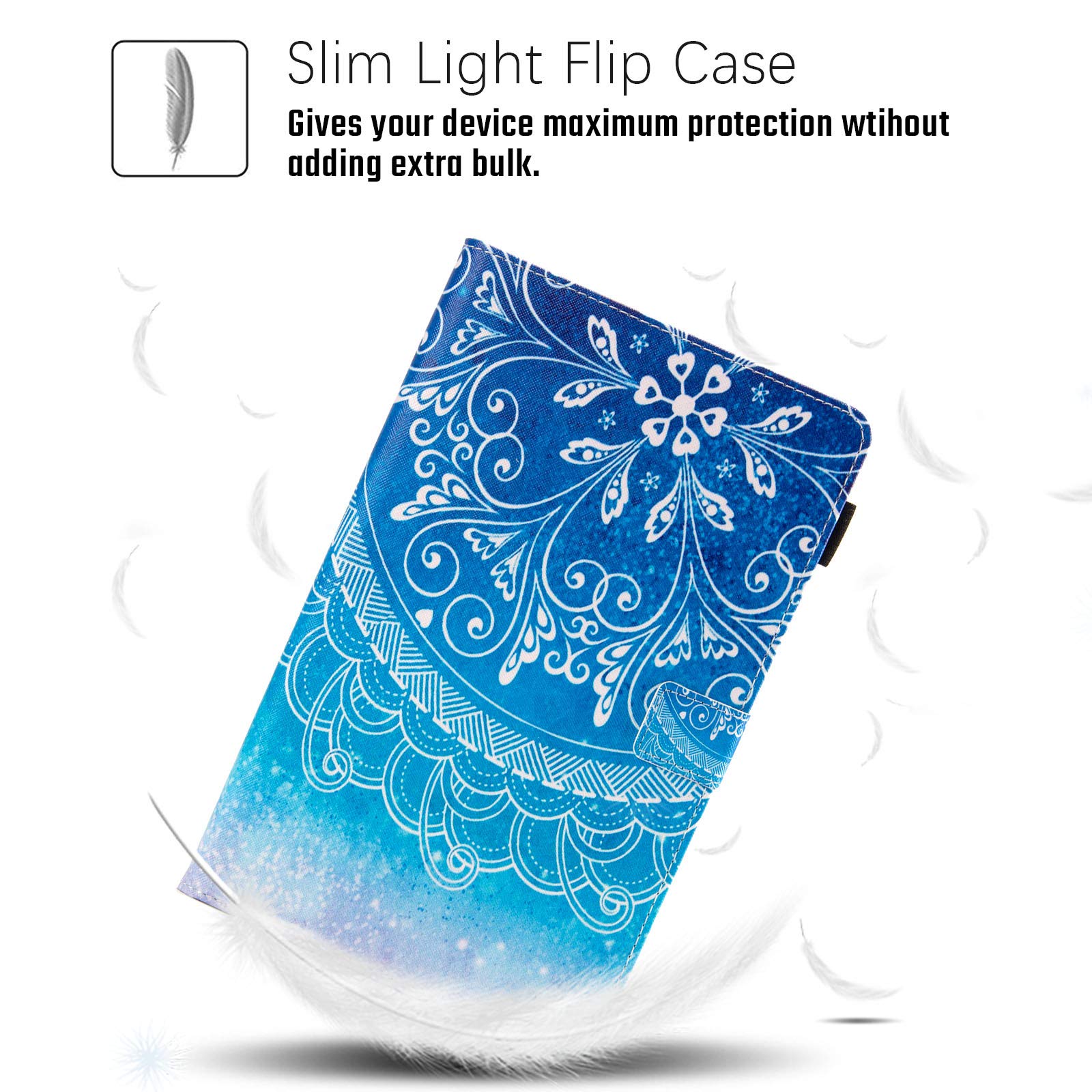 Dteck Case For Samsung Galaxy Tab A 10.1 Case 2019 Model Sm-T510/Sm-T515, Multi-Angle Viewing Protective Pu Leather Folio Cover