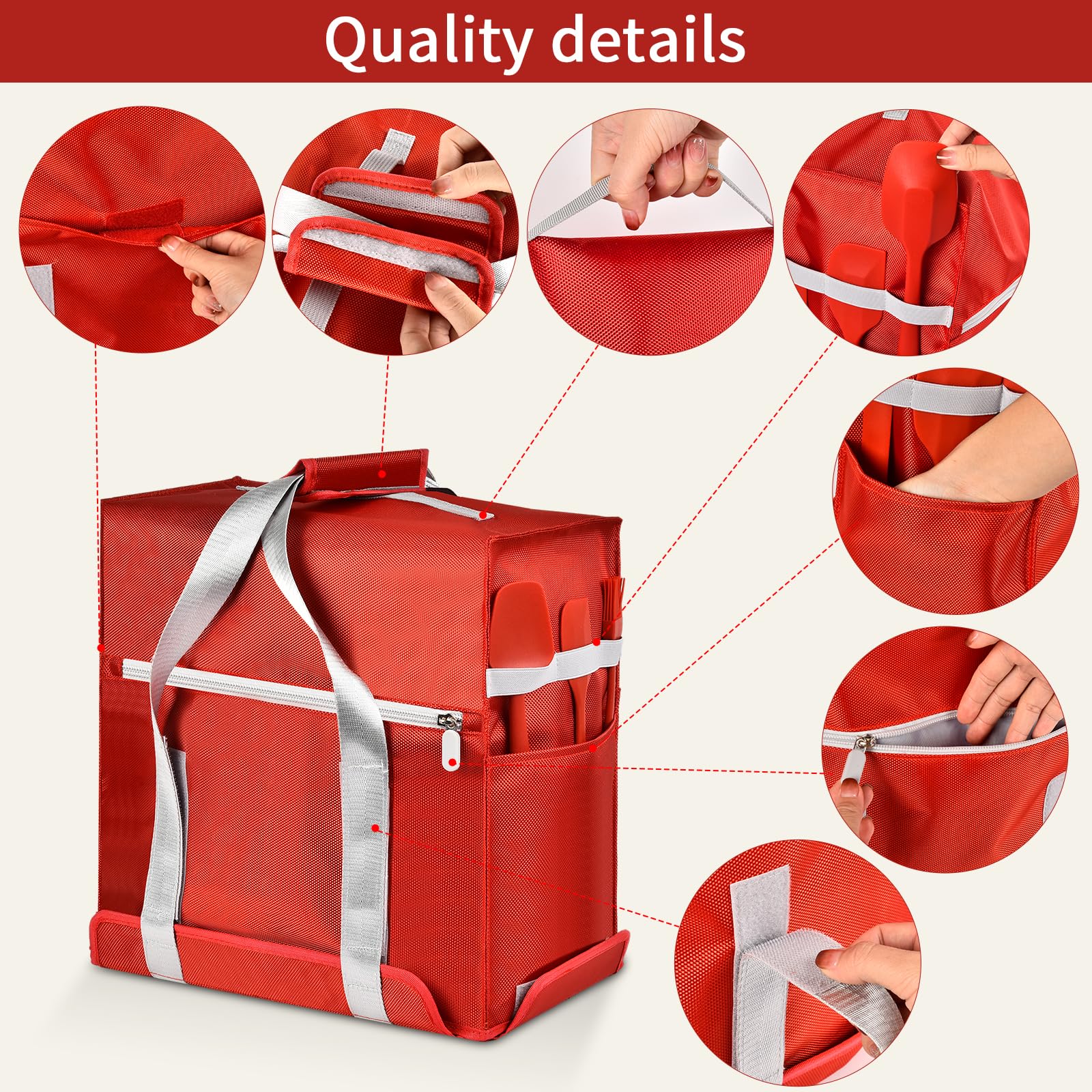 Stand Mixer Cover Compatible With Kitchenaid Stand Mixer 4.5 5 Quart, Portable Travel Storage Case Bag With Multiple Pockets And