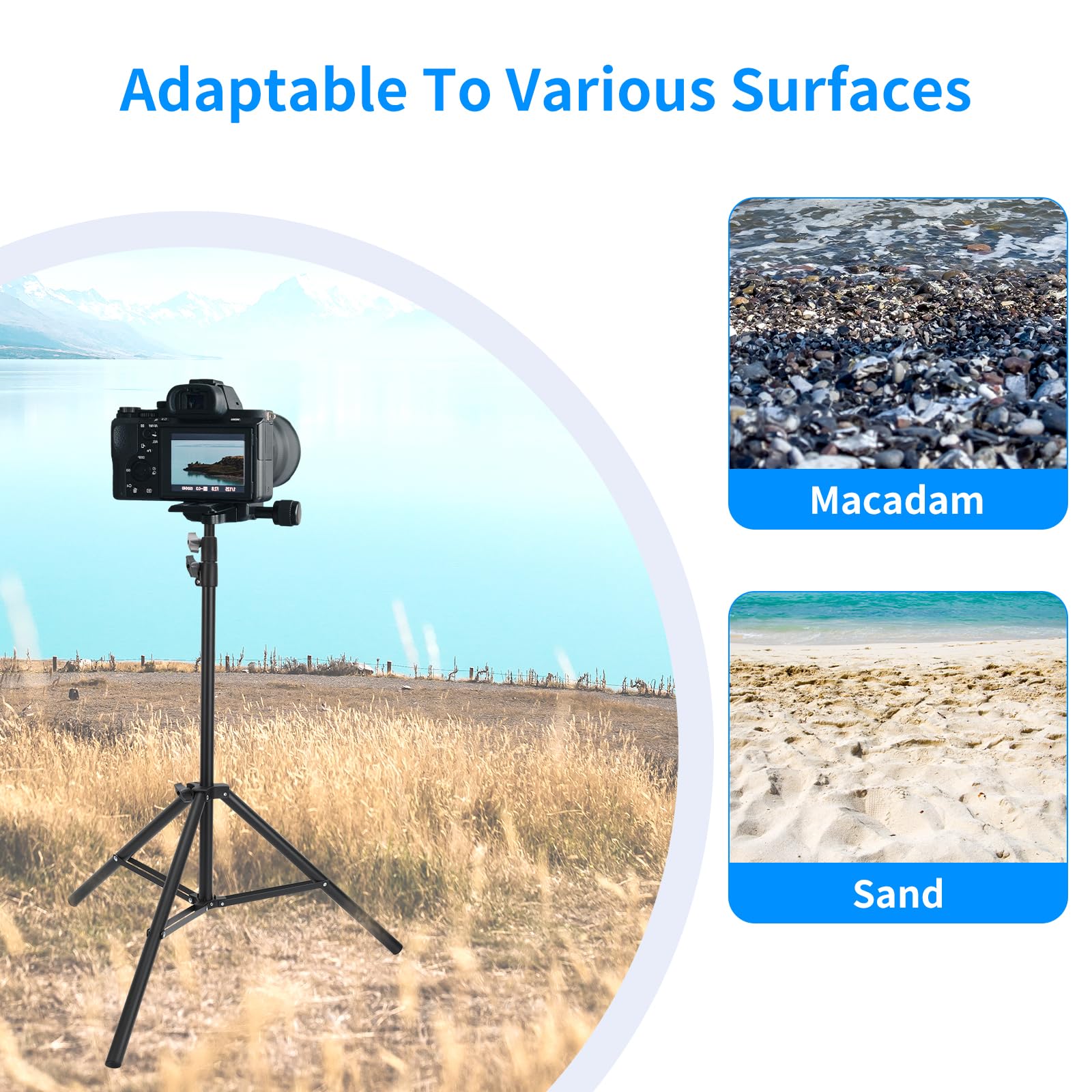 Anautin 2 Pack Adjustable 7Ft Aluminum Photography Light Stand, Portable Light Tripod, For Lighting Stand Speedlight, Flash, Sof