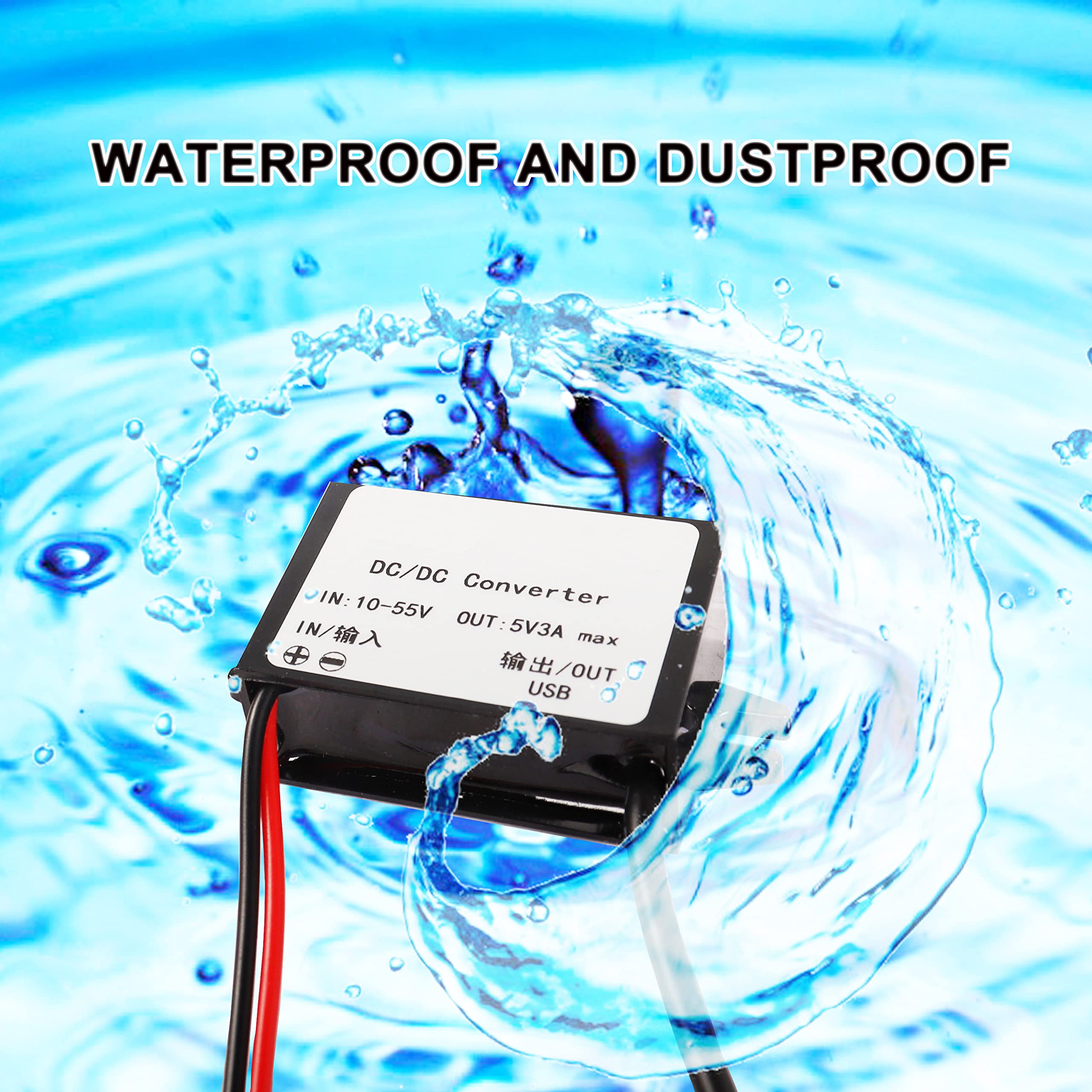 Xmsjsiy 12V 36V 48V To 5V Usb Step Down Converter Dc Buck Module Adapter 10 55V To 5V Usb/Micro Usb 3A 15W Dc To Dc Regulator Ca