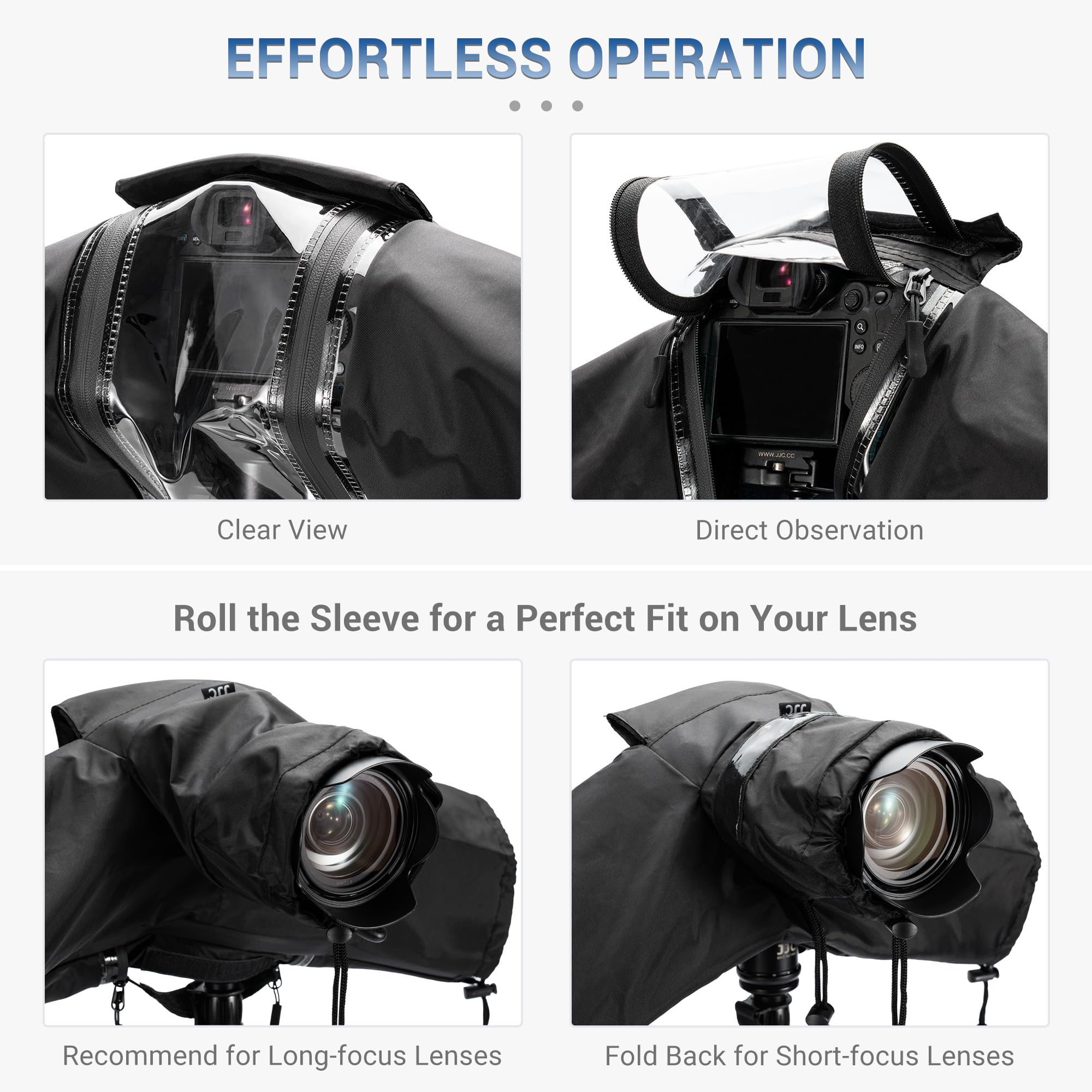 Camera Rain Cover With Openable Viewing Window & Strap Mountable Design,Waterproof Camera Raincoat Sleeve Protector For Canon So