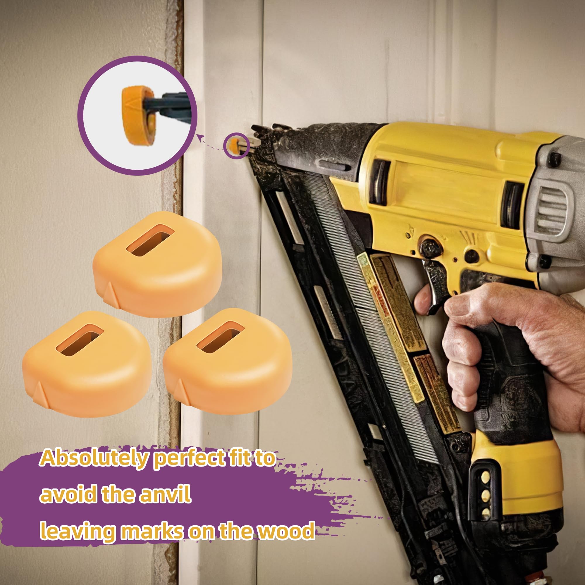 Neboo Nailer Safety Pad P1640003932 Replacement For Bostitch Nailer Sb 1664Fn, 4148000, 5335001, 6240001 (3 Pack)