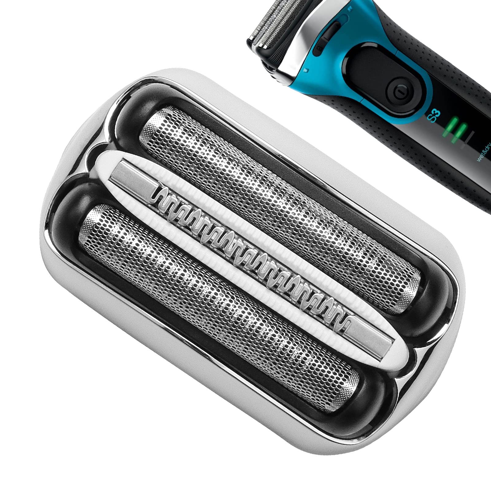 32S S3 Wet And Dry Replacement Heads For Series 3 Electric Shavers 3040S 300S 310S 3080S Models, Compatible With Shaver Foil And