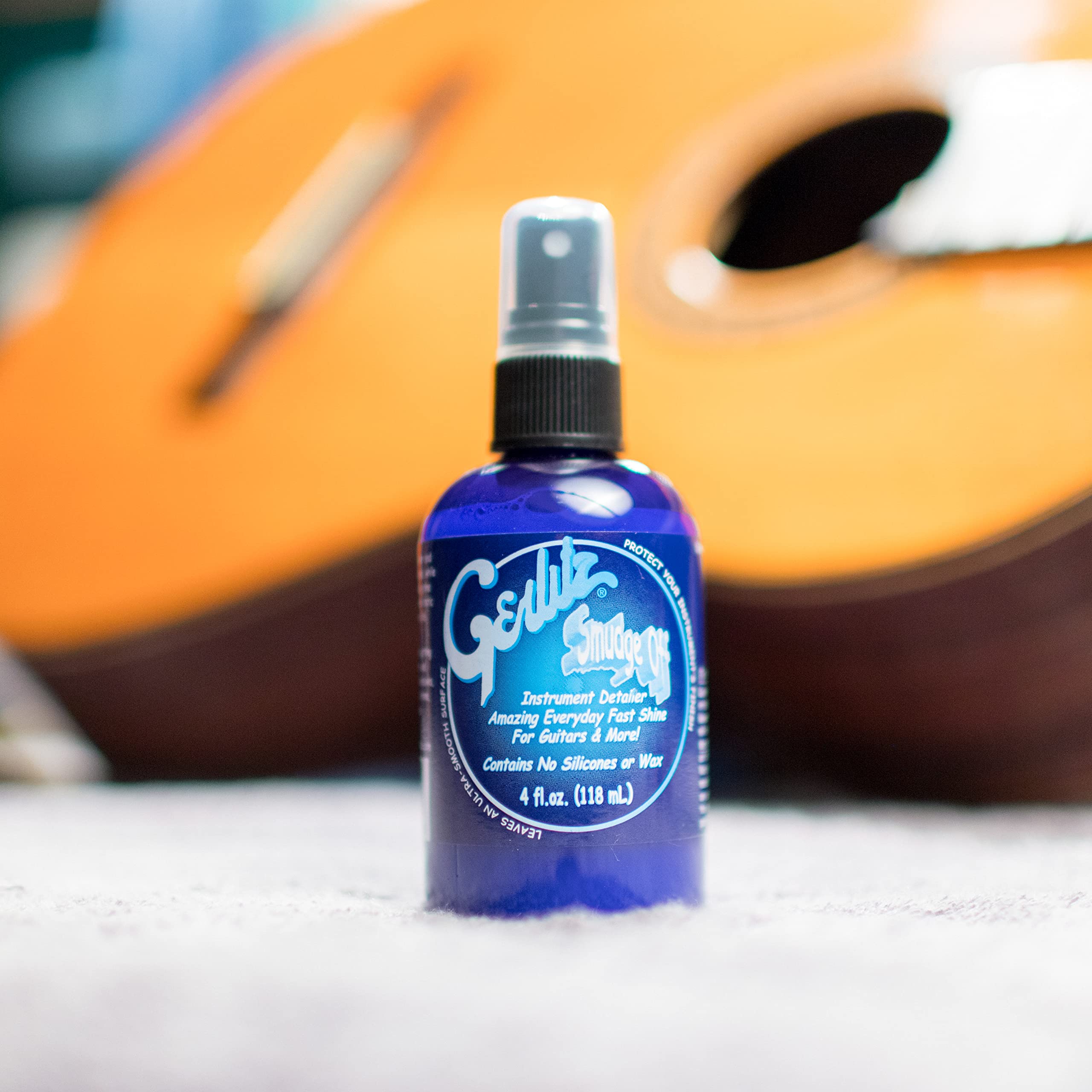 Gerlitz Smudge Off Guitar Polish   Premium Guitar Cleaner, Protector, And Instrument Detailer To Restore, Clean, And Preserve