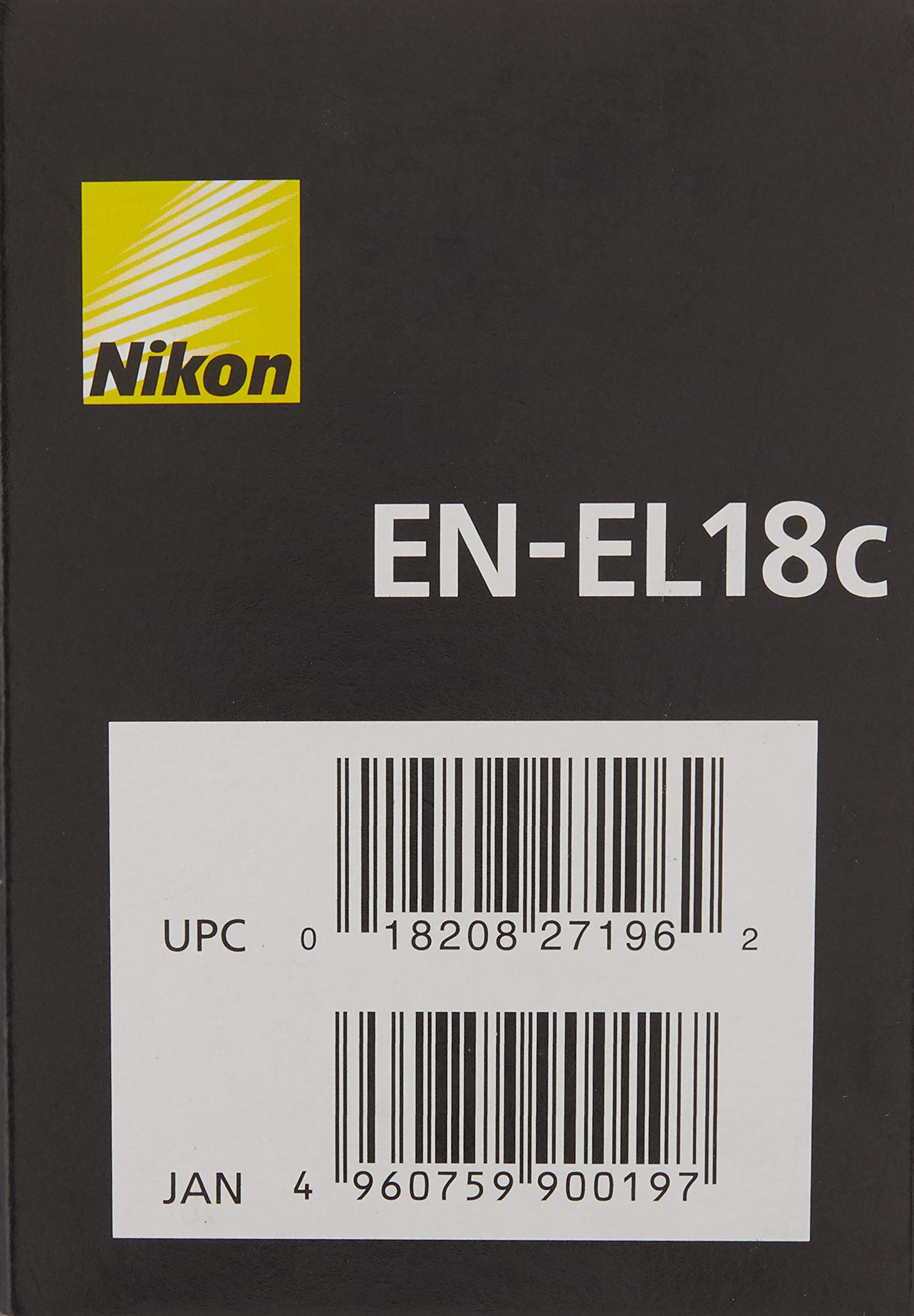 Nikon Lithium-Ion Rechargeable Digital Camera Battery, Grey (En-El18C)