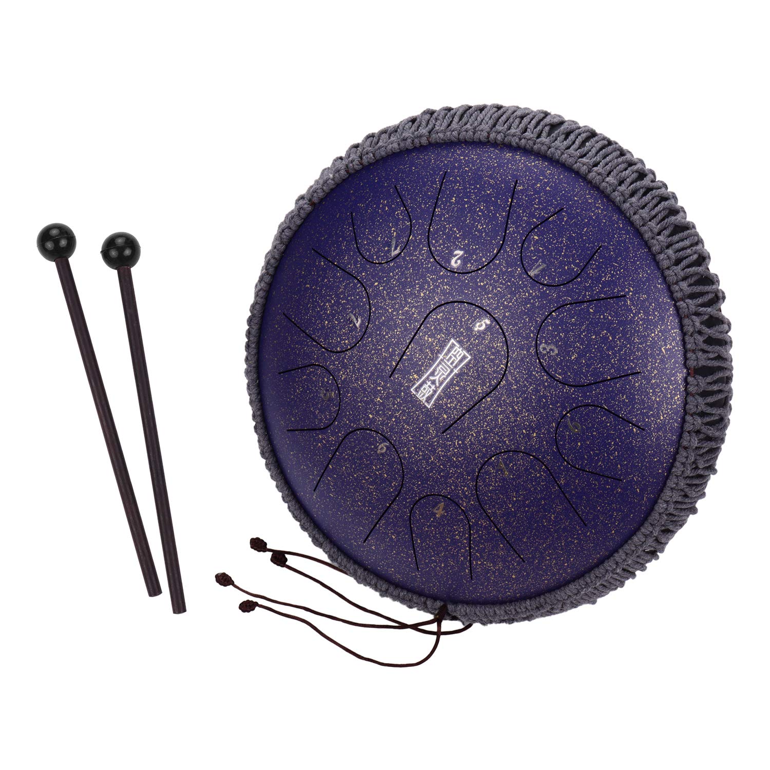 12 Inches Portable Steel Tongue Drum 11 Notes C Key Handpan Drum Travel Drum Percussion Instrument with Mallets Carry Bag for Me