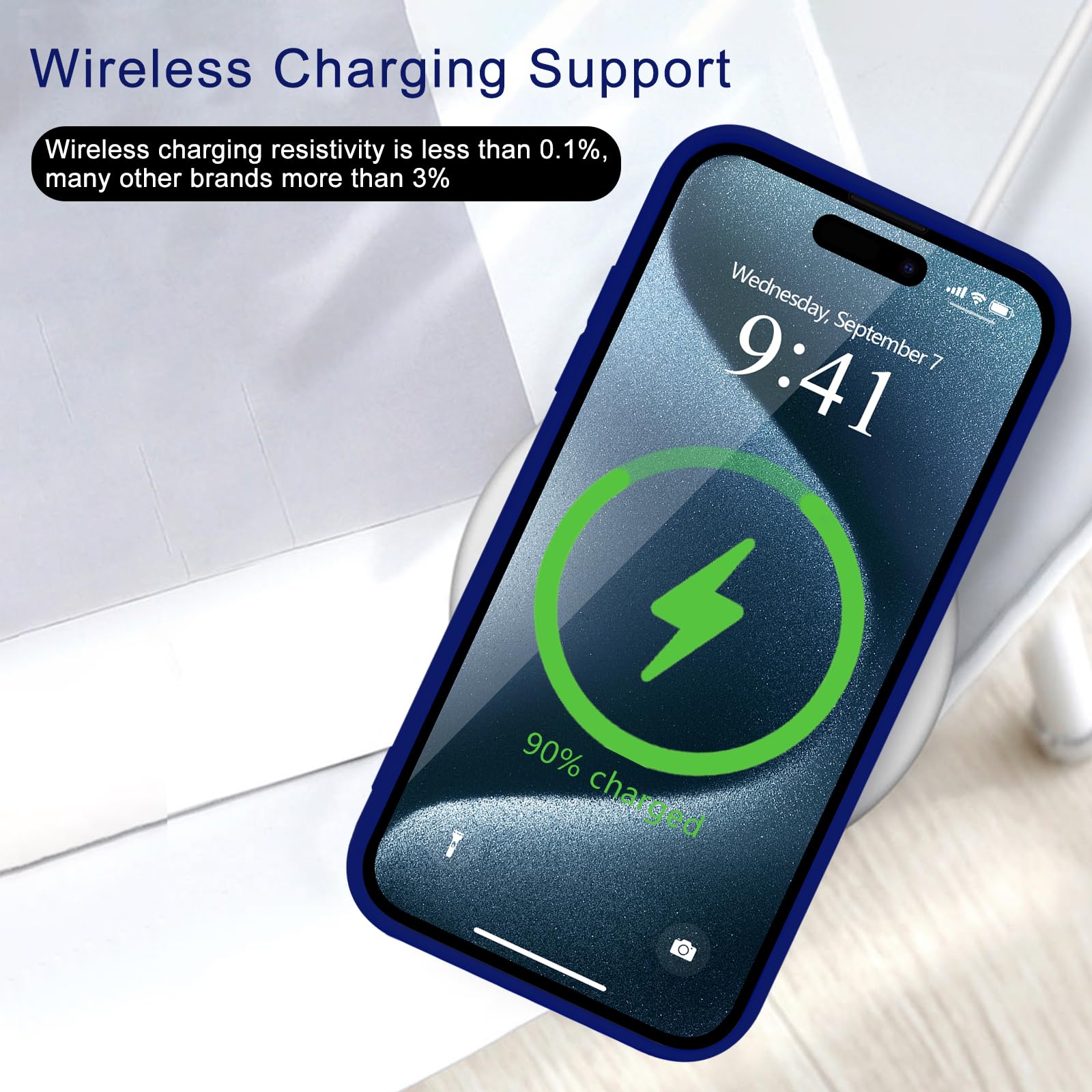 Wirvyuer For Iphone 14 Pro Case Cute Heart Pattern Soft Shockproof Slim Protective Silicone Phone Case Cover For Women Girls, Kl