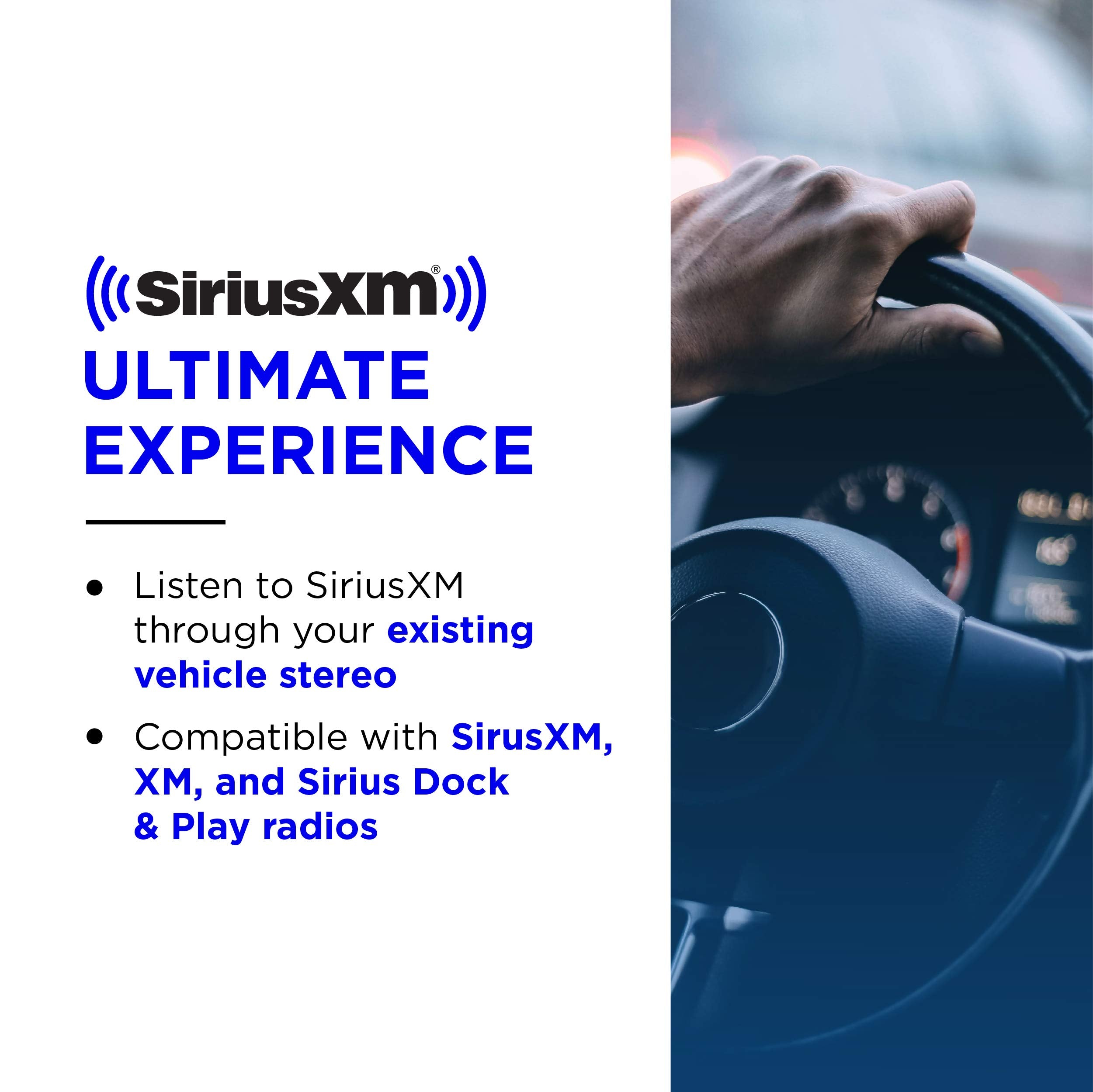 Siriusxm Sxdv3 Satellite Radio Vehicle Mounting Kit With Dock And Charging Cable (Black)