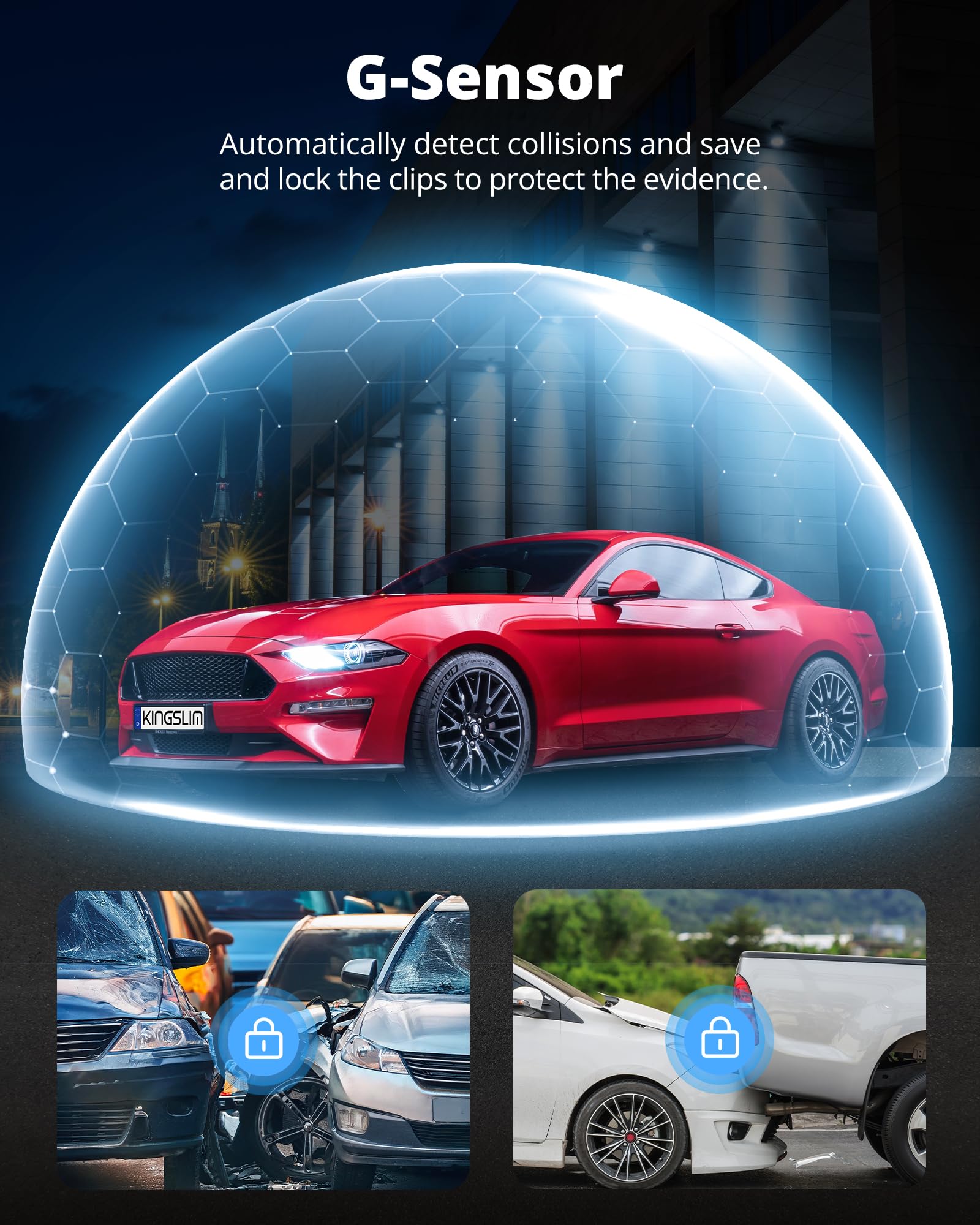 Dash Cam Front And Rear Inside, 3-Channel 2.5K Fhd Dash Camera For Cars With 2'' Screen, Wireless Dashcam With 5Ghz Wifi, 64Gb C