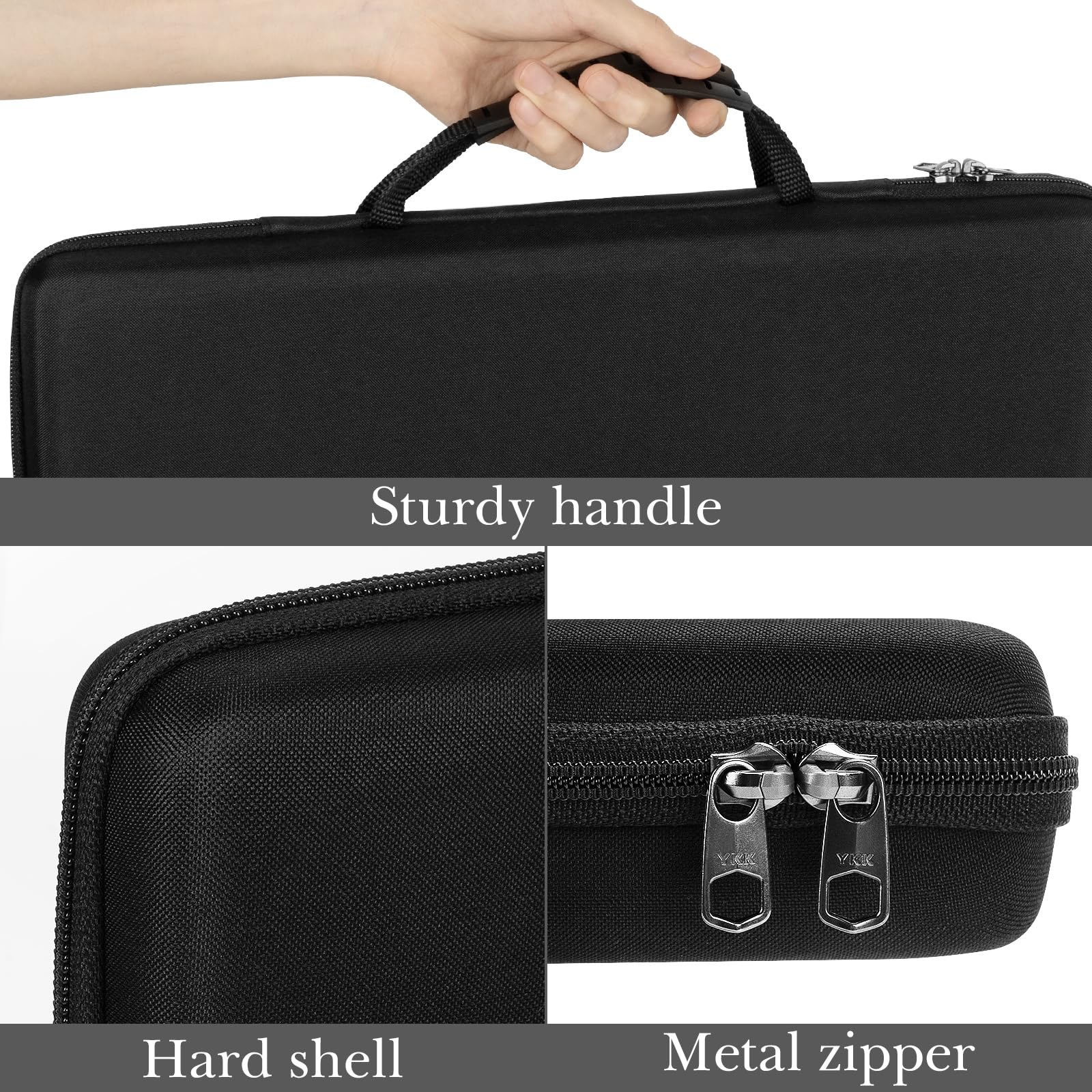 Linkidea Hard Travel Case For Compact 90%-96% Keyboard, Computer 100 Key Wireless/Wired Keyboard Carrying Protective Storage Box