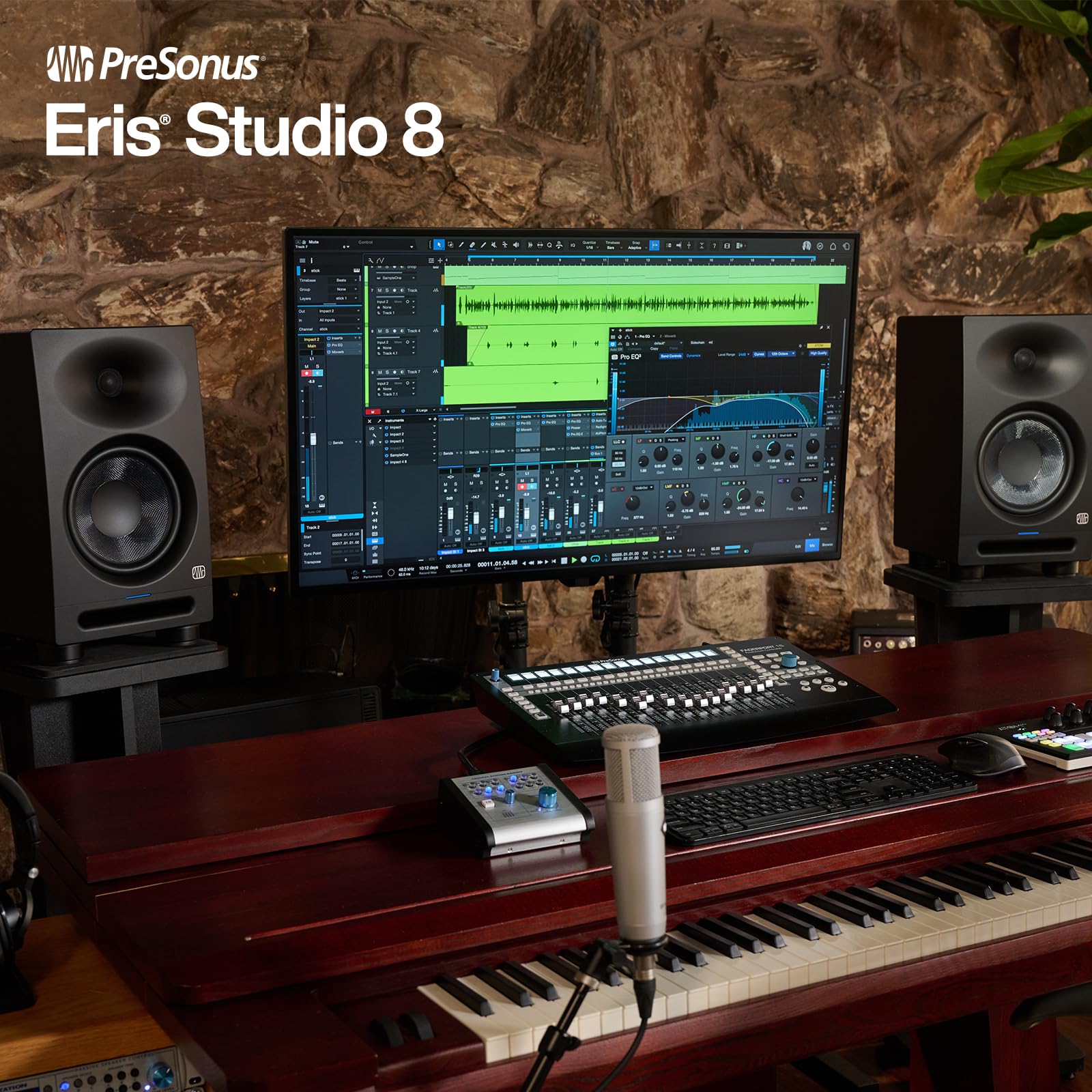 Presonus Eris Studio 8 8 Inch 2 Way Active Studio Monitors With Ebm Waveguide