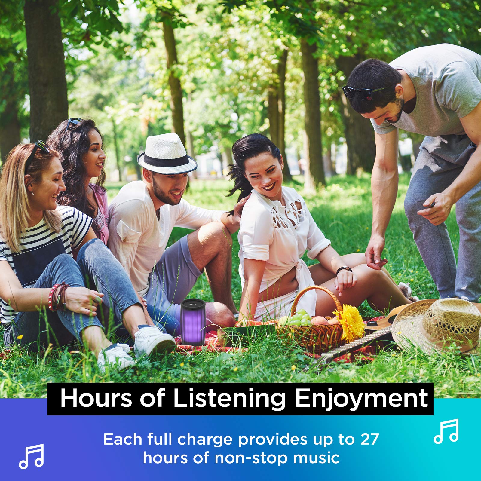 Ihome Playglow Color Changing Bluetooth Rechargeable Speaker System (Ibt780)