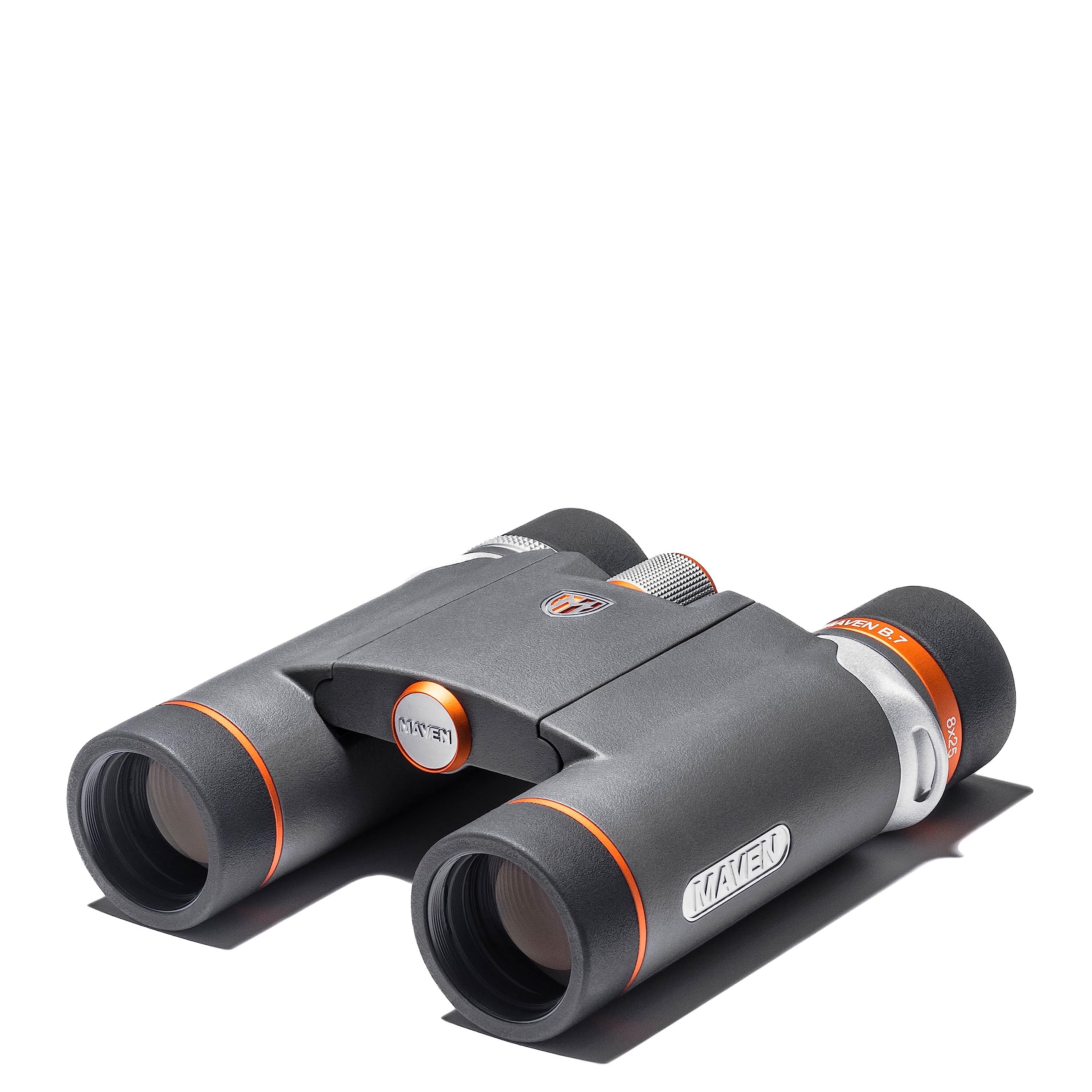 Maven B.7 25Mm Ed Binocular (10X25, Grey/Orange)