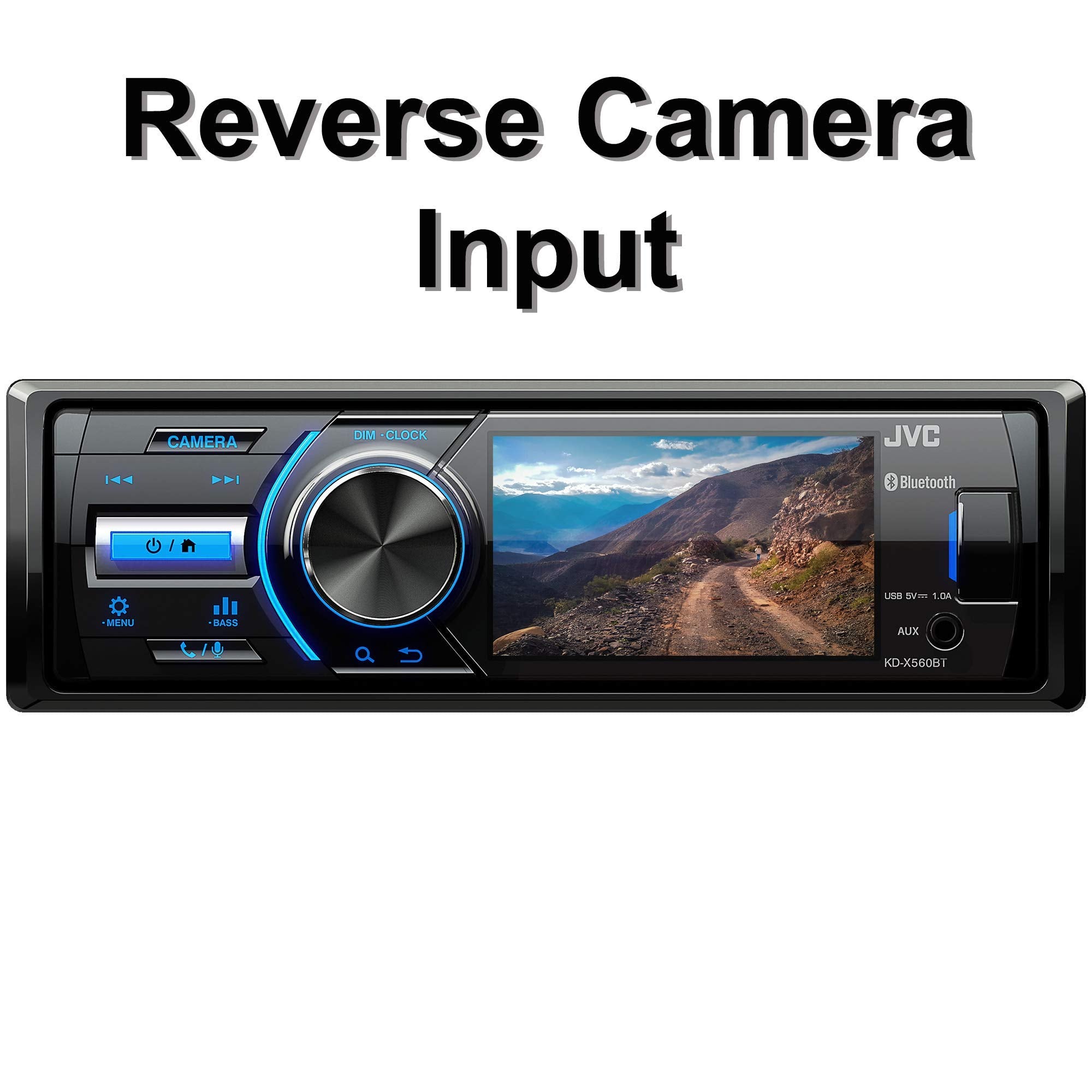 Jvc   Kd X560Bt   Digital Media Car & Marine Bluetooth Receiver Iphone/Android/Usb/Aux Car Stereo With Rear Camera Input