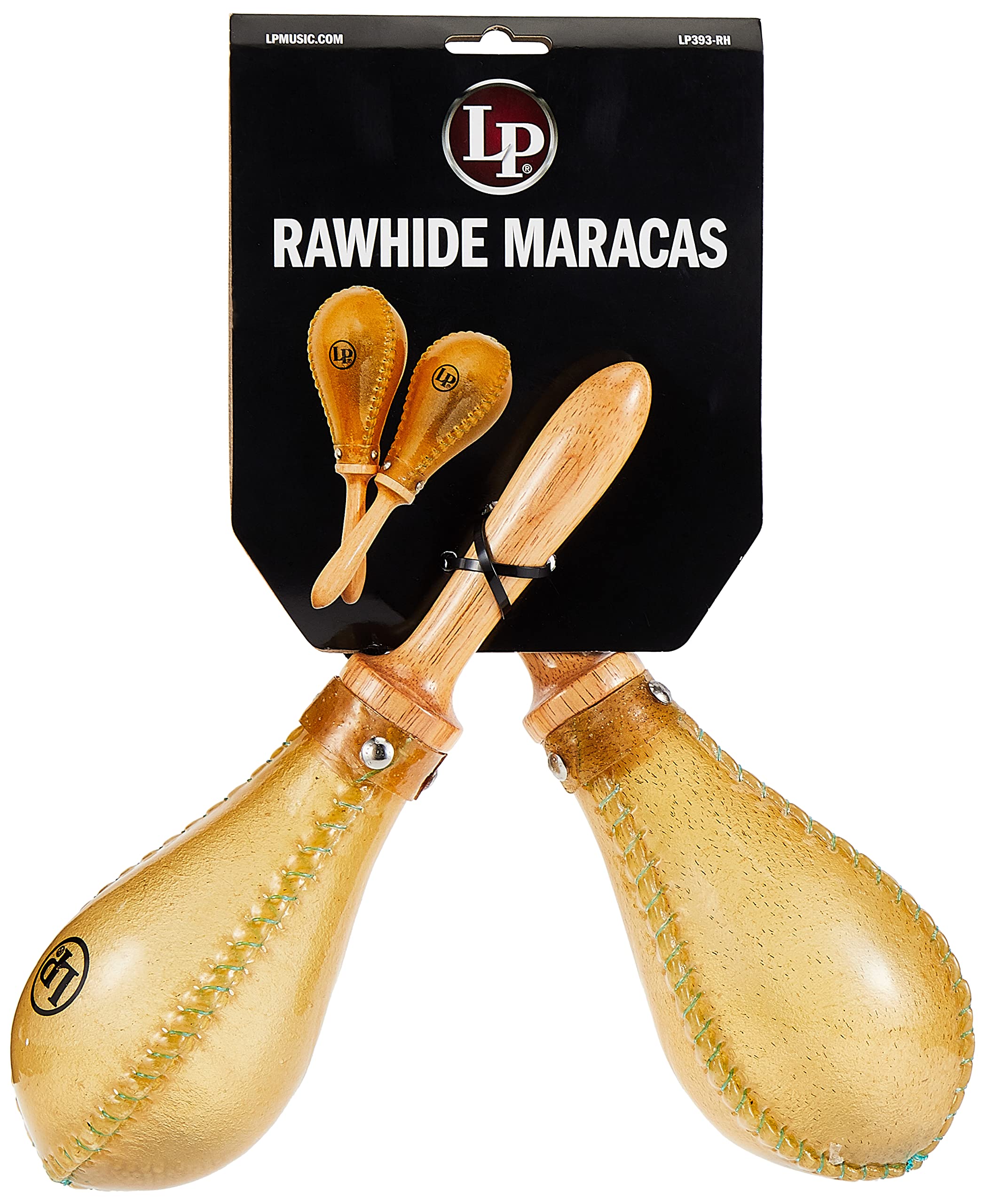 Latin Percussion LP393RH Salsa Rawhide Maracas NatRl