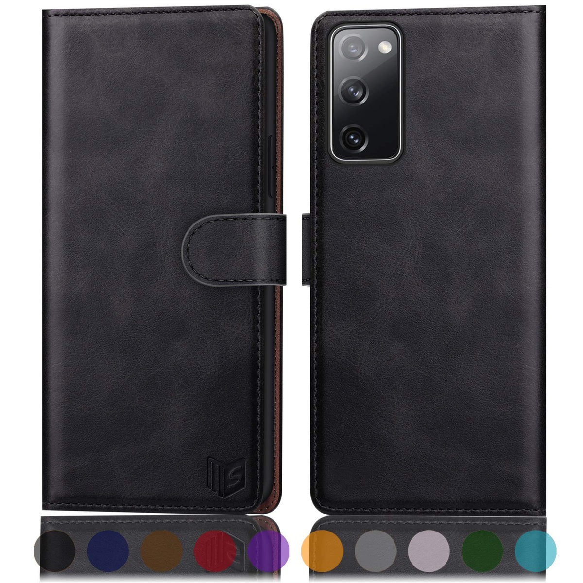 Suanpot For Samsung Galaxy S20 Fe Leather Wallet Case With Rfid Blocking Credit Card Holder, Flip Folio Book Pu Cell Phone Cover
