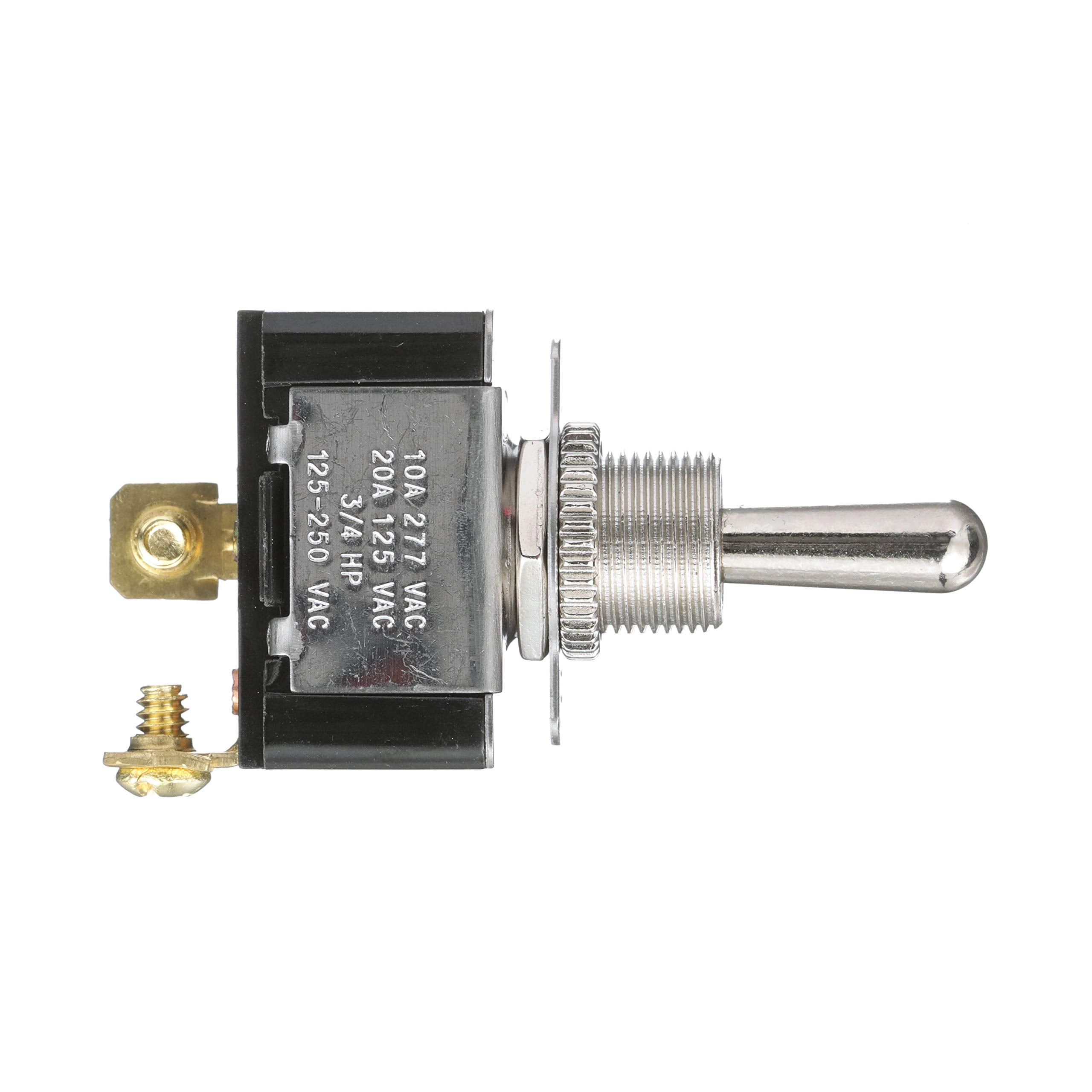 Seachoice 2-Position Boat Toggle Switch, Off/On,Black,Silver