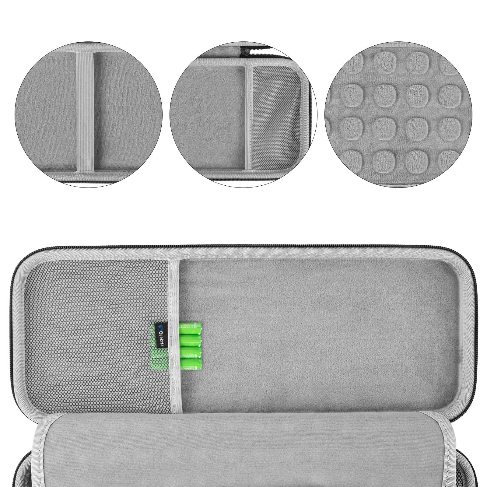 Geekria Hard Travel Carrying Case, Compatible With Logitech K380S/K380 + M355/M350S, Keyboard And Pebble Mouse Combo Protective