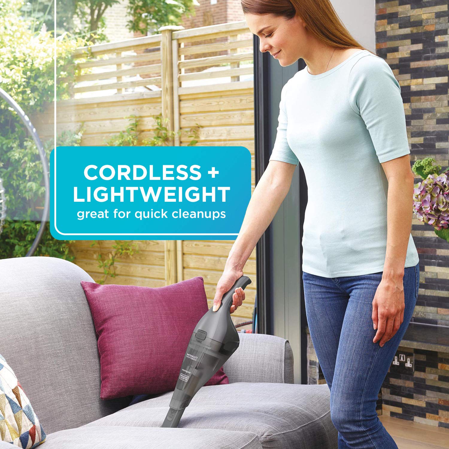 Black+Decker 8V Max Dustbuster Hand Vacuum (Dark Gray)