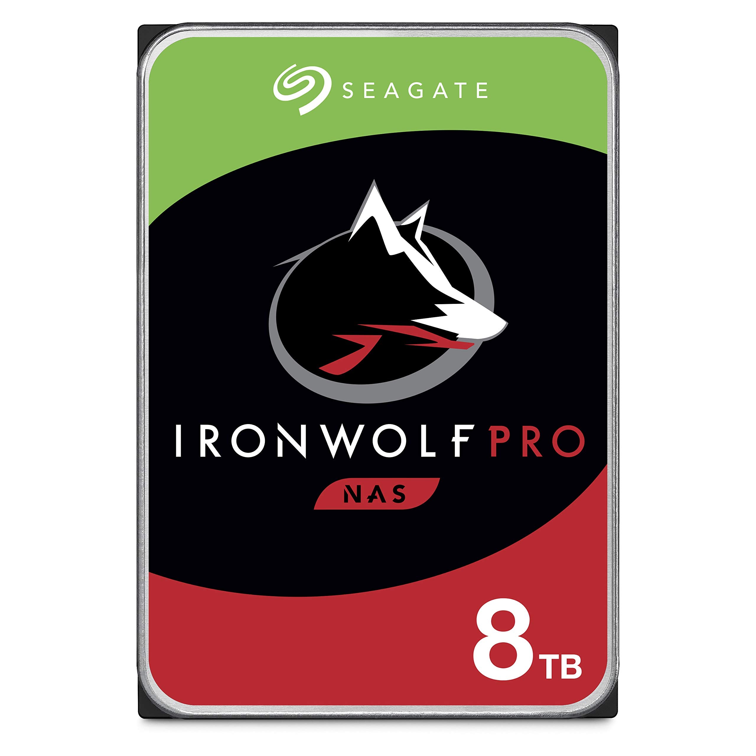 Seagate IronWolf Pro 8TB NAS Internal Hard Drive HDD � 3.5 Inch SATA 6Gb/s 7200 RPM 256MB Cache for RAID Network Attached Storage, Data Recovery Service � Frustration Free Packaging (ST8000NEZ01)