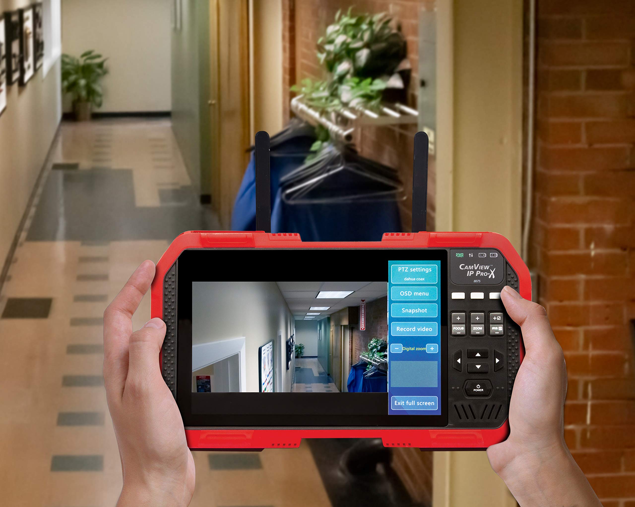 Triplett 8075 Camview Ip Pro X Cctv Camera Tester With Poe, Built In Dhcp Server, And 7'' Tft Touchscreen   Ntsc/Pal, Hd Cvi 3.0